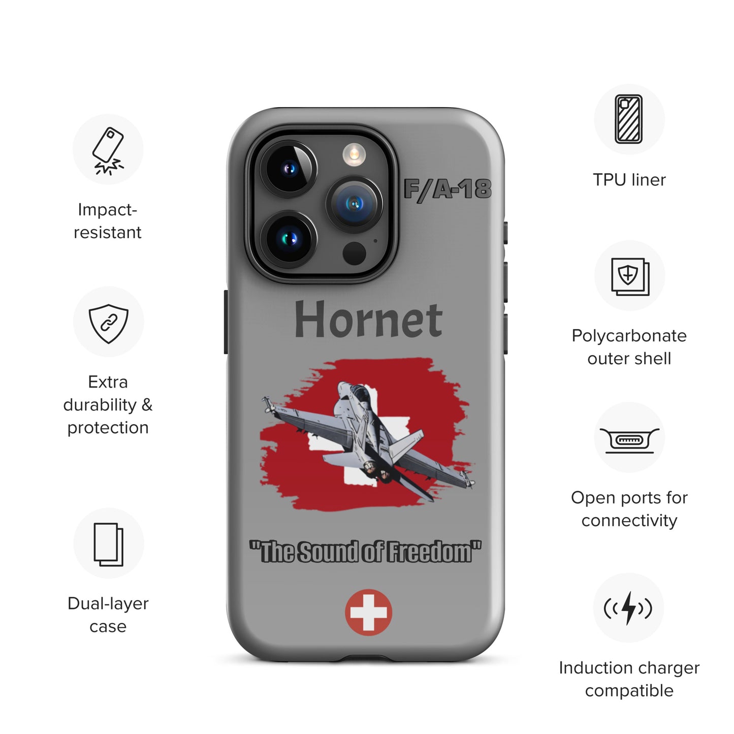 Swiss Hornet Patriot iPhone Case