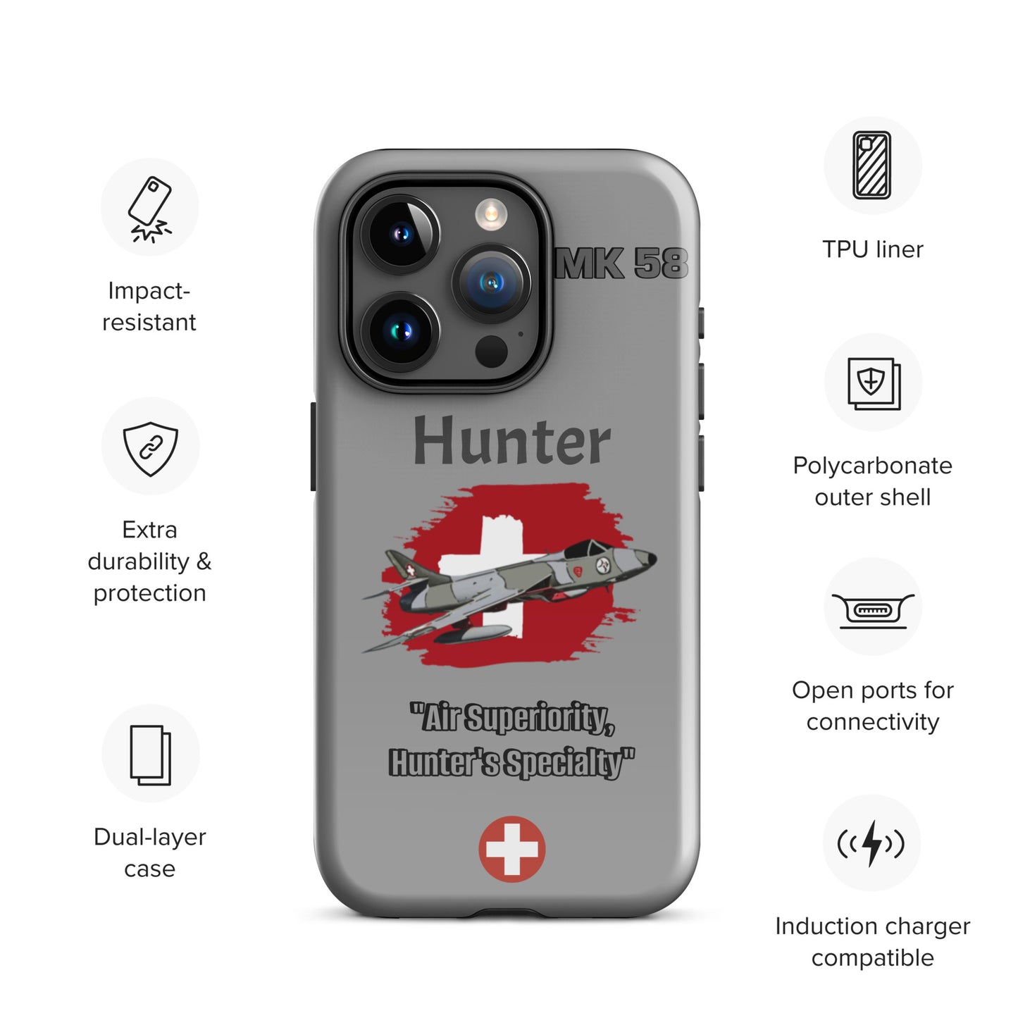 Swiss Hunter Patriot iPhone Case
