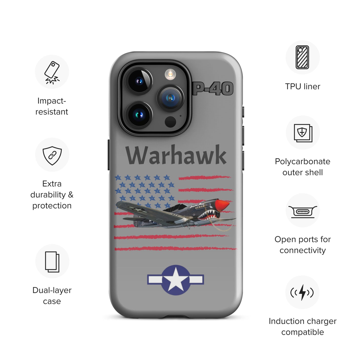 WWII Warhawk Patriot iPhone Case