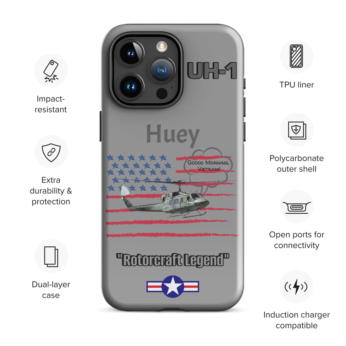 Huey Patriot iPhone Case
