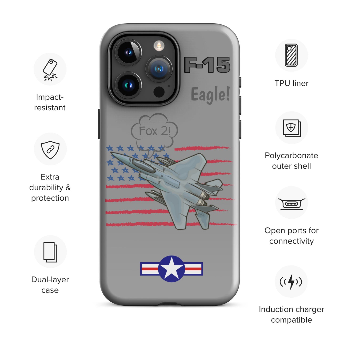 Eagle Wings Freedom iPhone Case (Without Quotes)