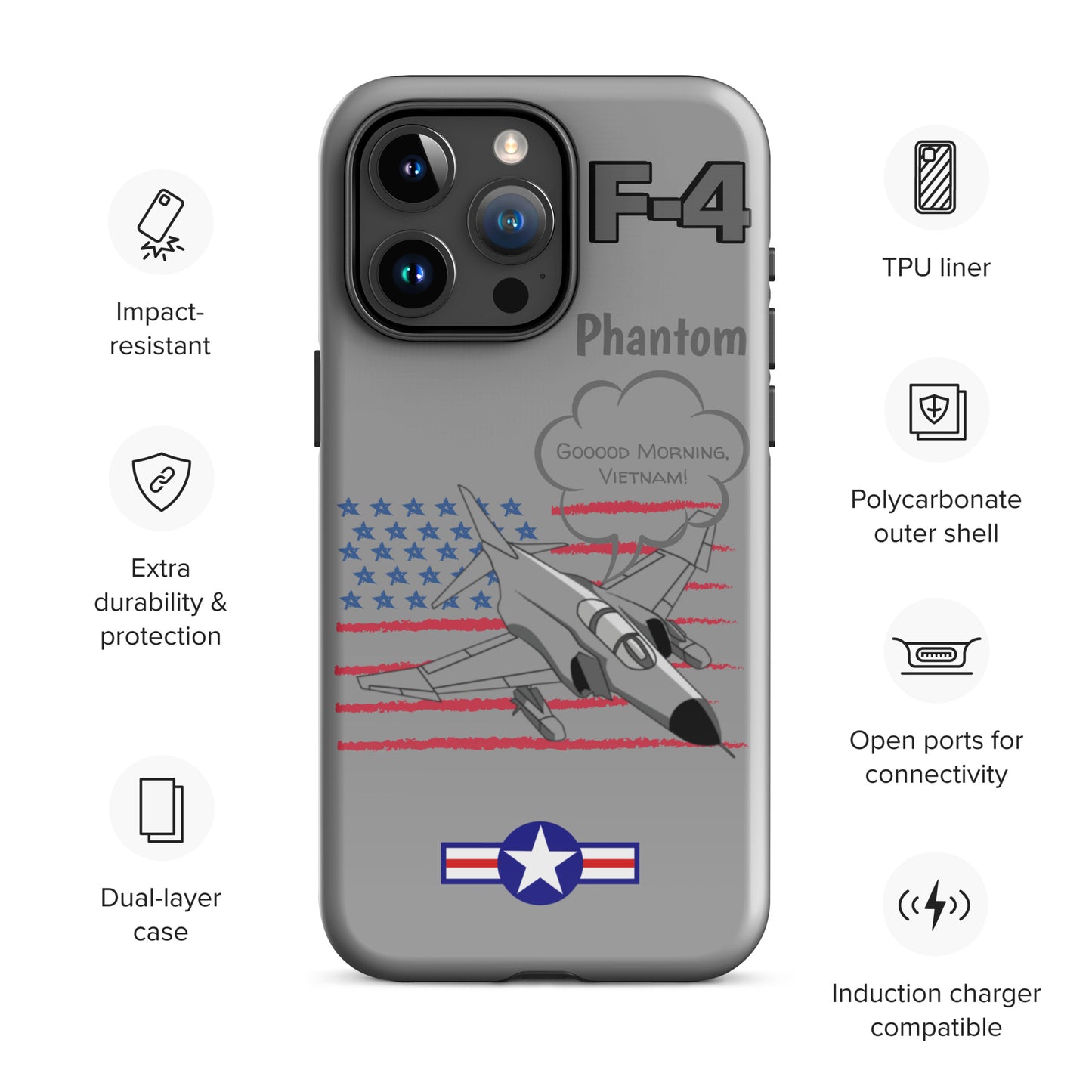 Patriot Phantom iPhone Case (Without Quotes)