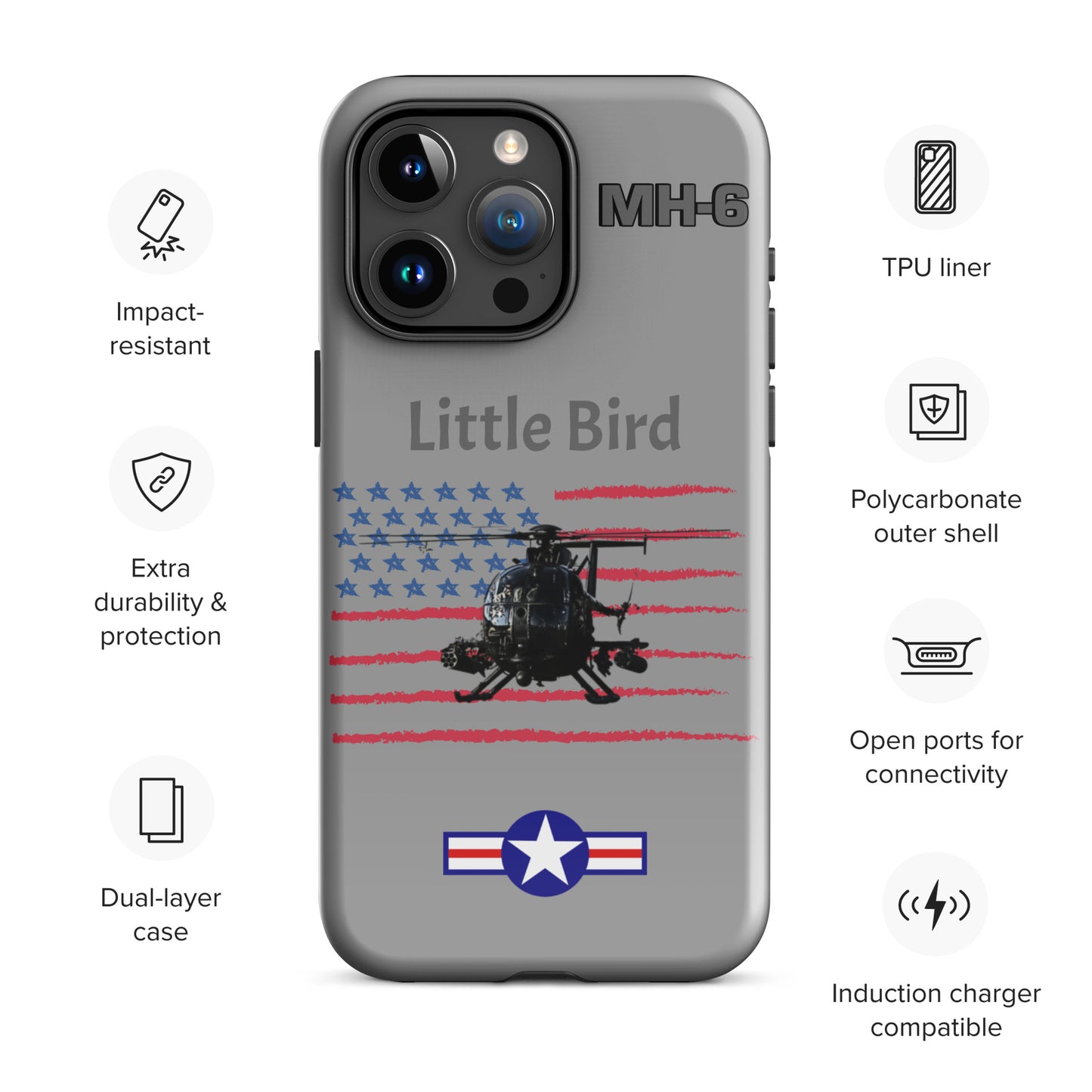 Little Bird Patriot iPhone Case (Without Quotes)