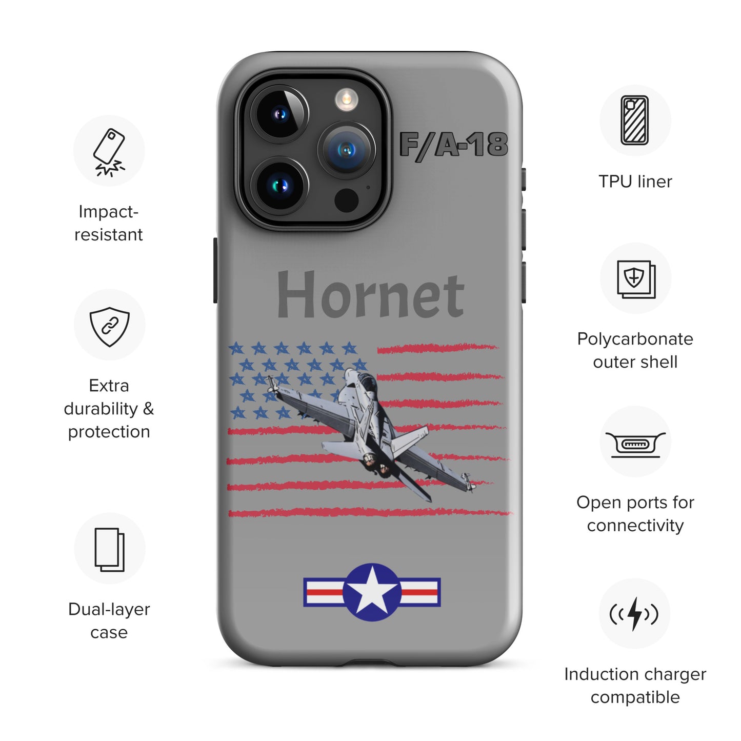 Hornet Patriot iPhone Case (Without Quotes)