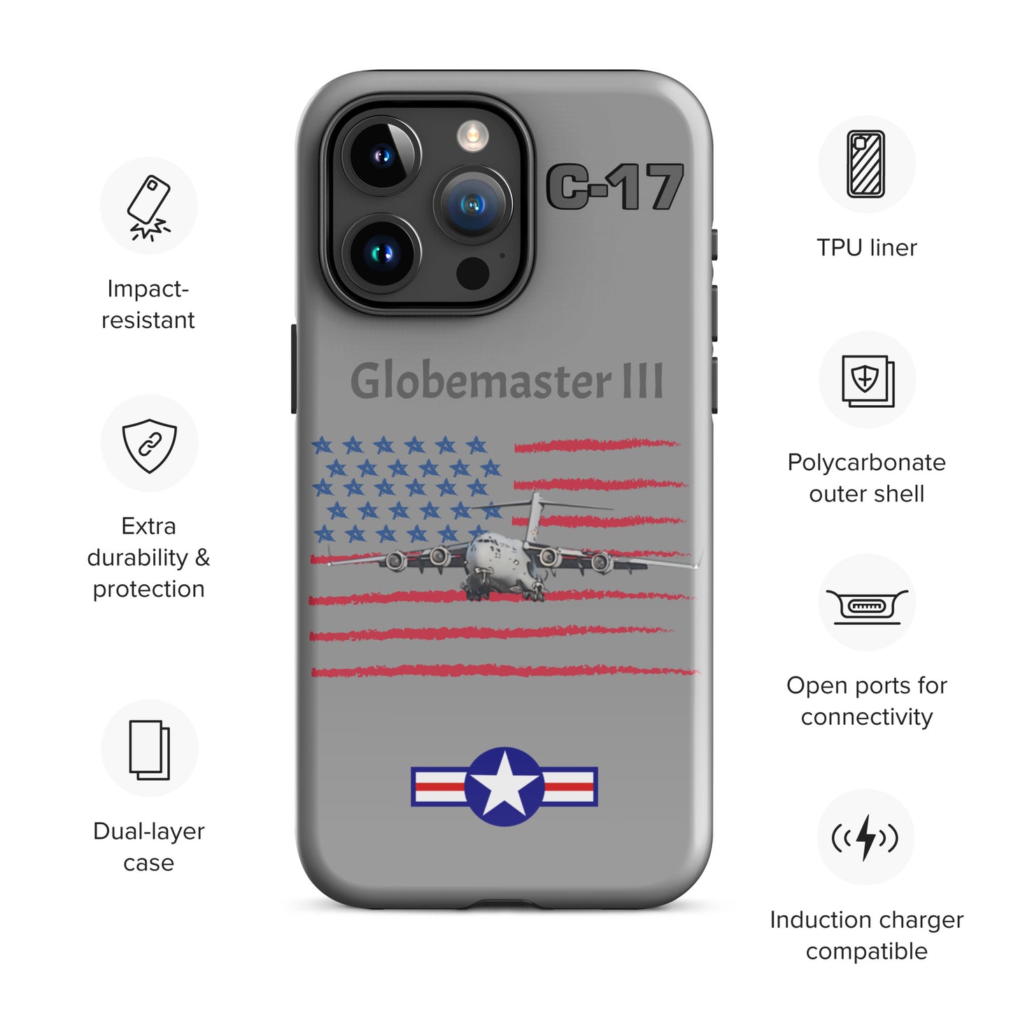 Globemaster Patriot iPhone Case (Without Quotes)