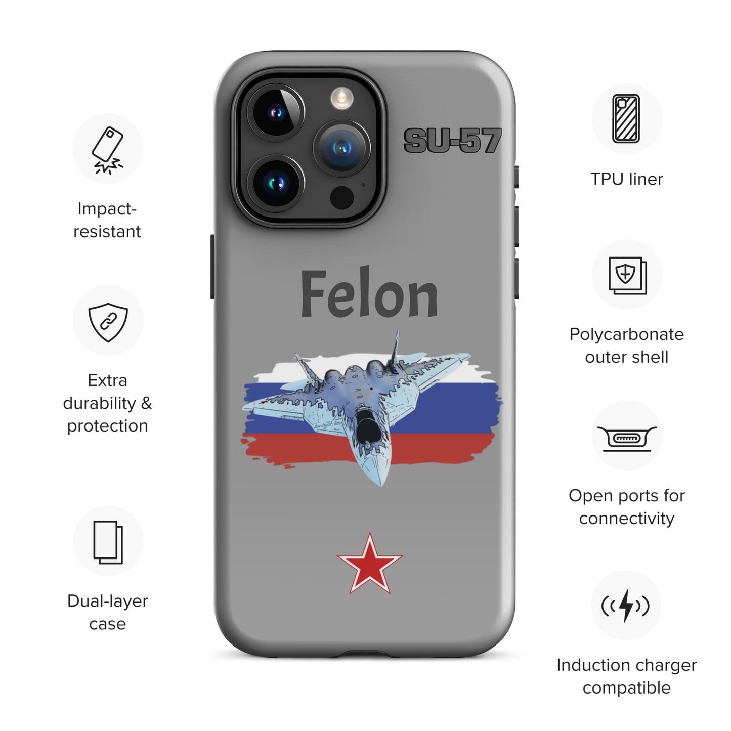 Felon Patriot iPhone Case (Without Quotes)