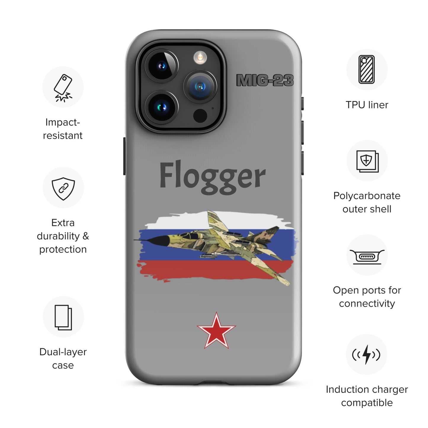 Flogger Patriot iPhone Case (Without Quotes)
