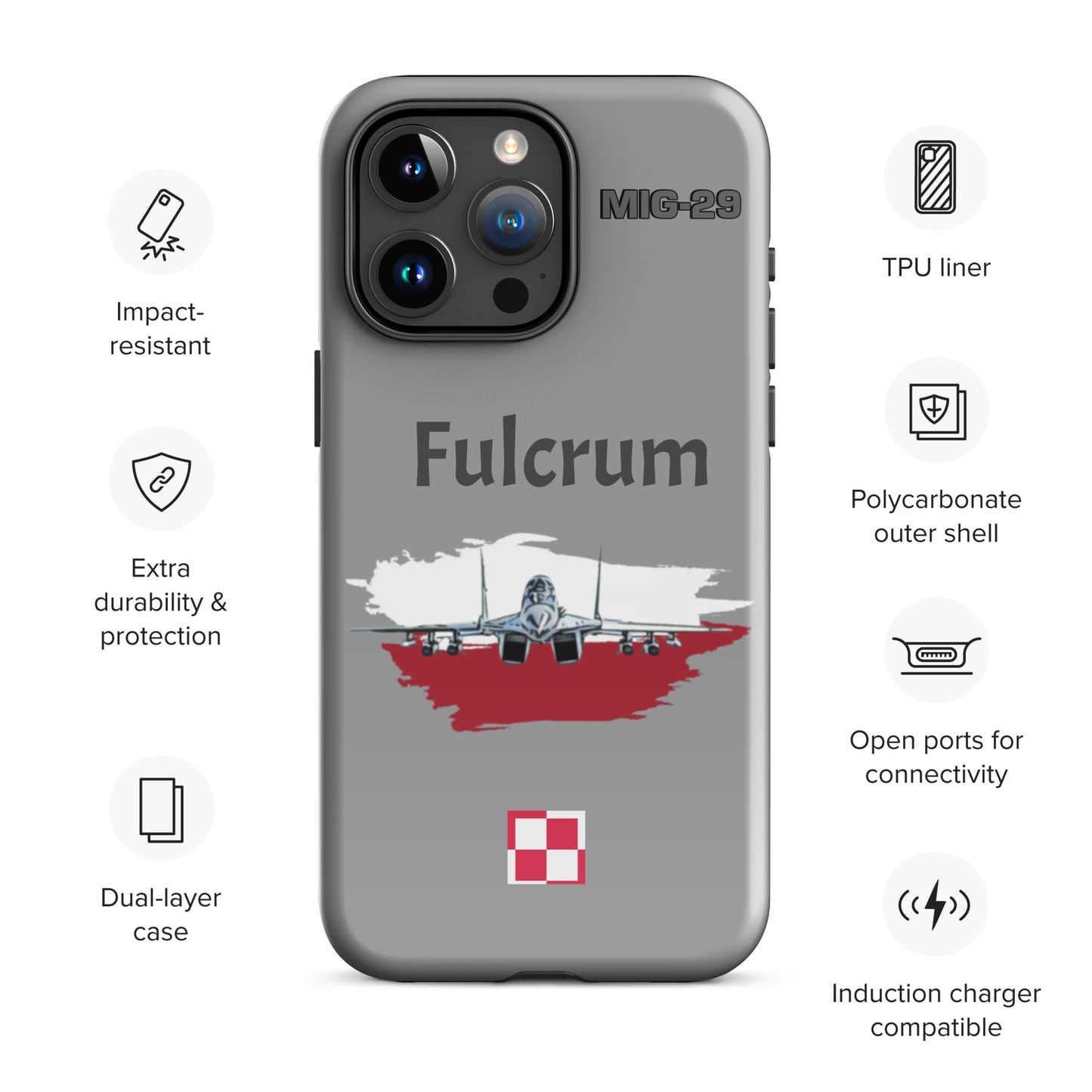Poland Fulcrum Patriot iPhone Case (Without Quotes)