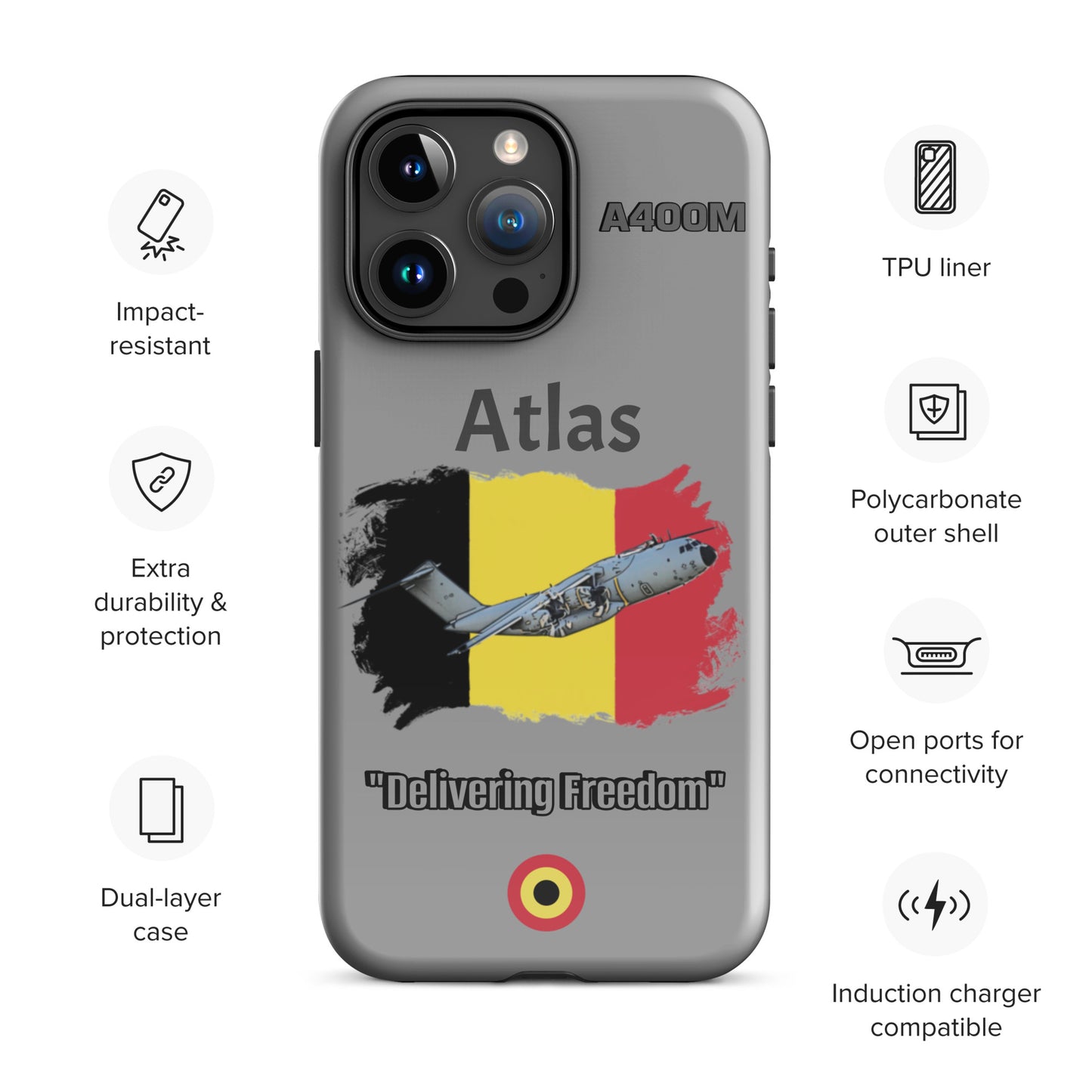 Belgian Atlas Patriot iPhone Case