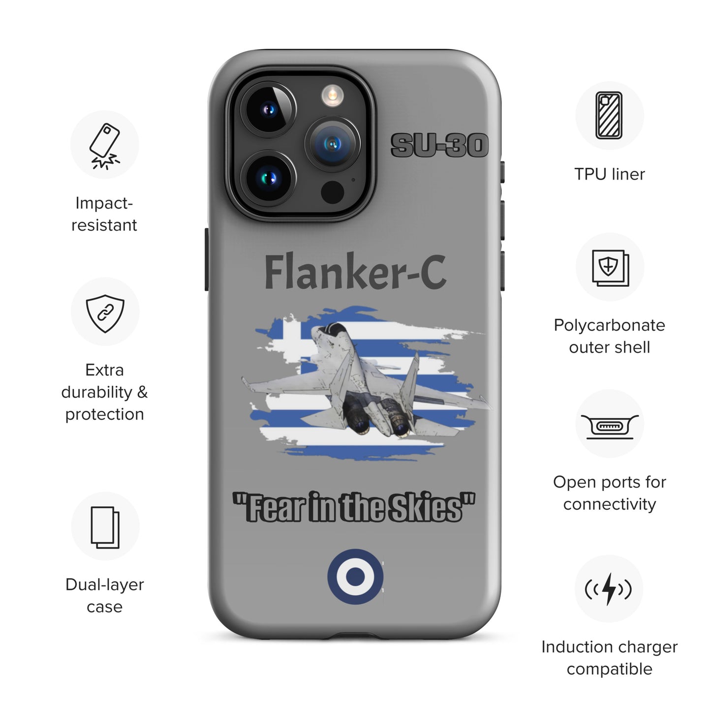 Greek Flanker Patriot iPhone Case