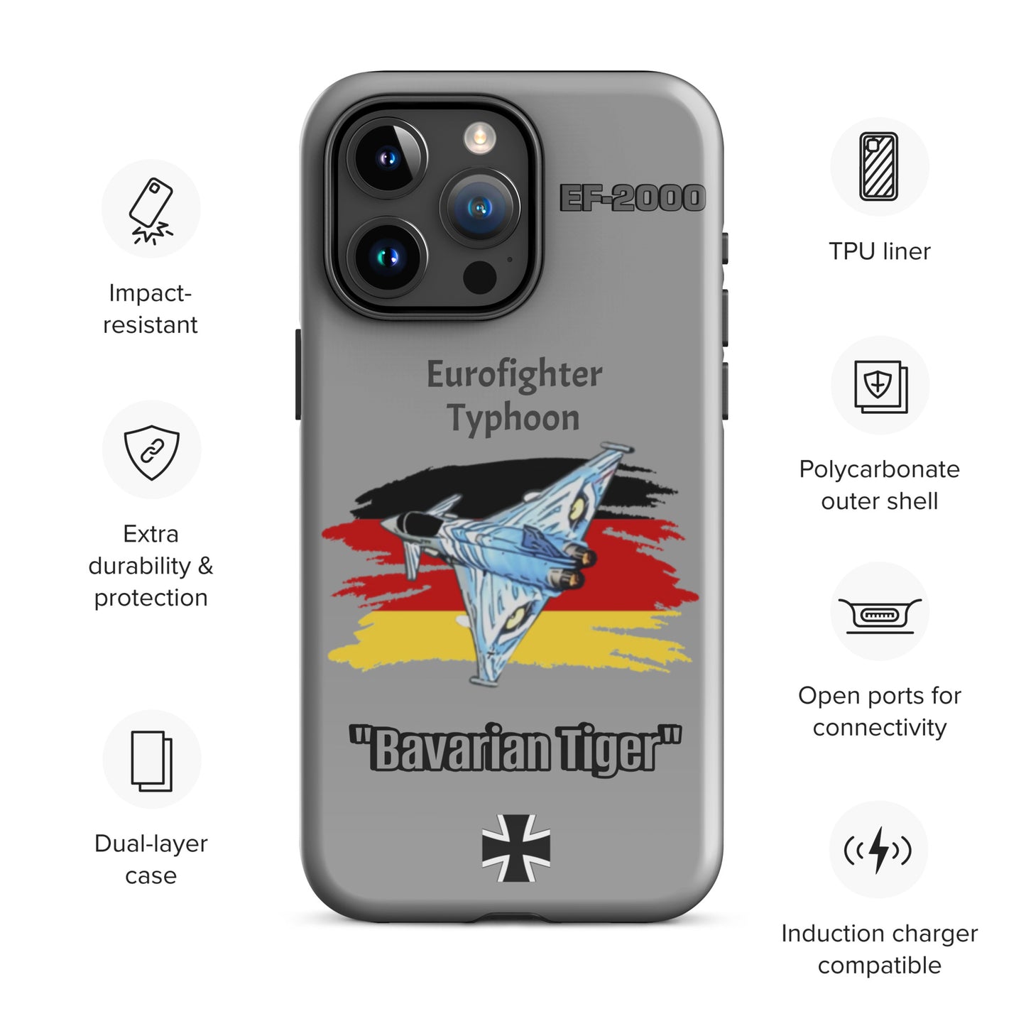 Bavarian Tiger Typhoon Patriot iPhone Case