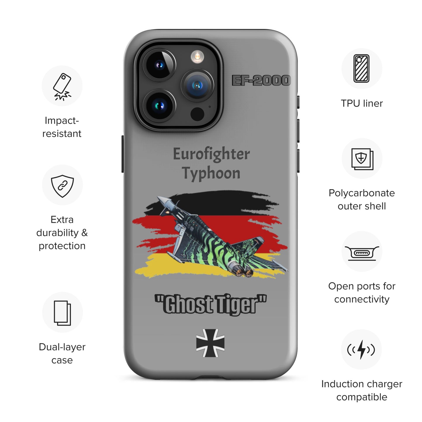 Ghost Tiger Typhoon Patriot iPhone Case