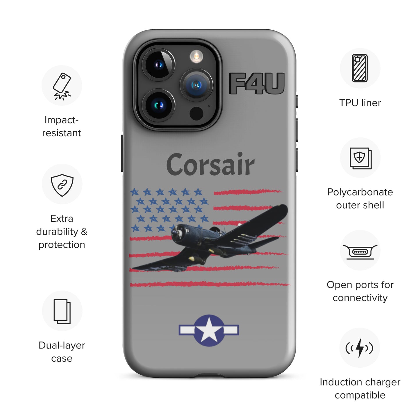 WWII Corsair Patriot iPhone Case