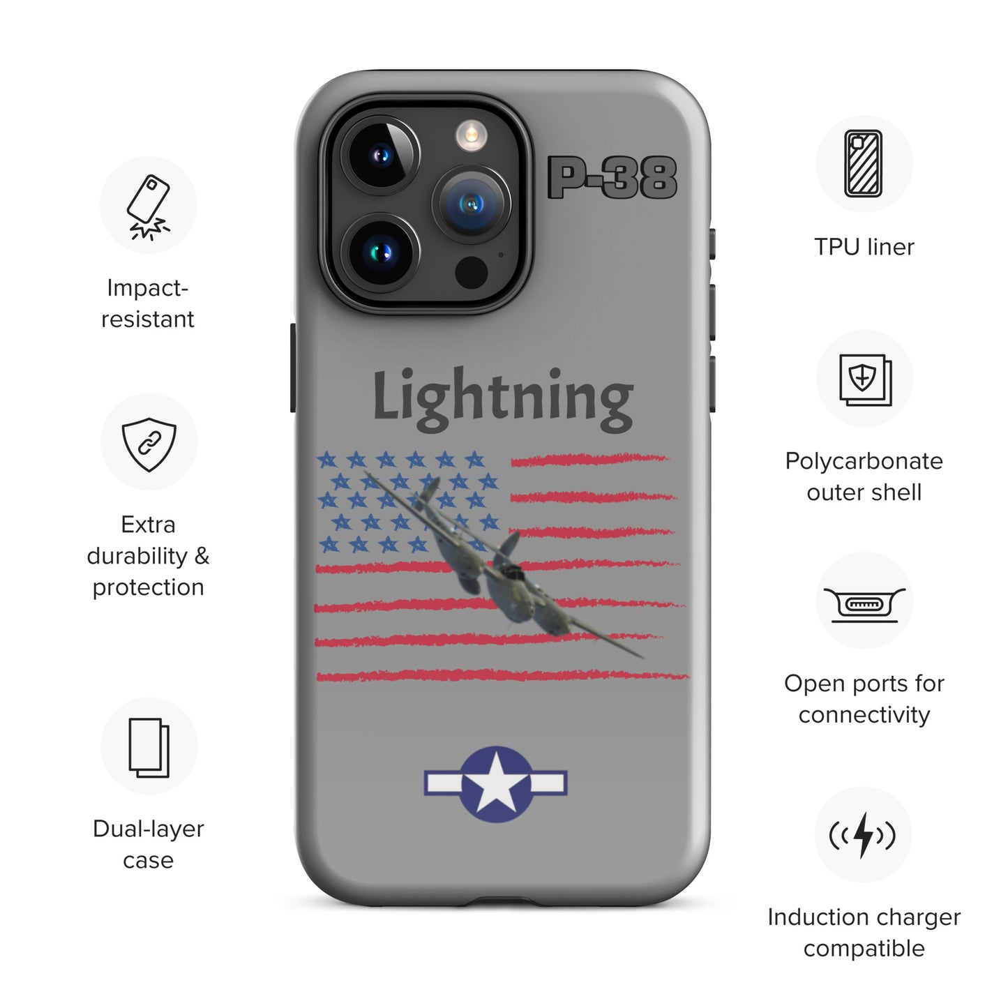 WWII Lightning Patriot iPhone Case