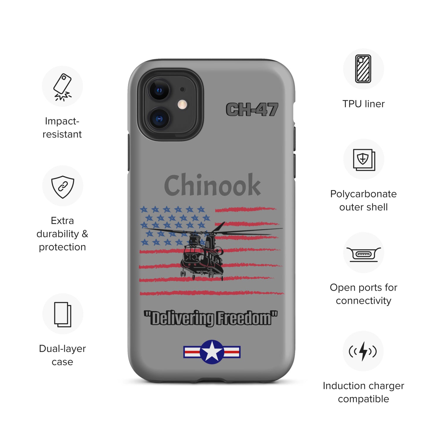 Chinook Patriot iPhone Case