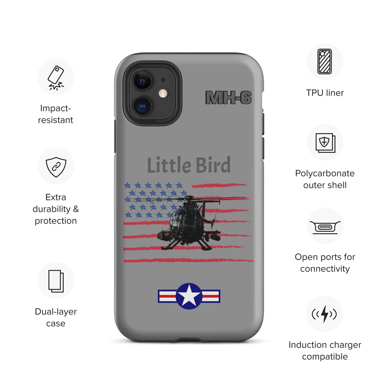 Little Bird Patriot iPhone Case (Without Quotes)