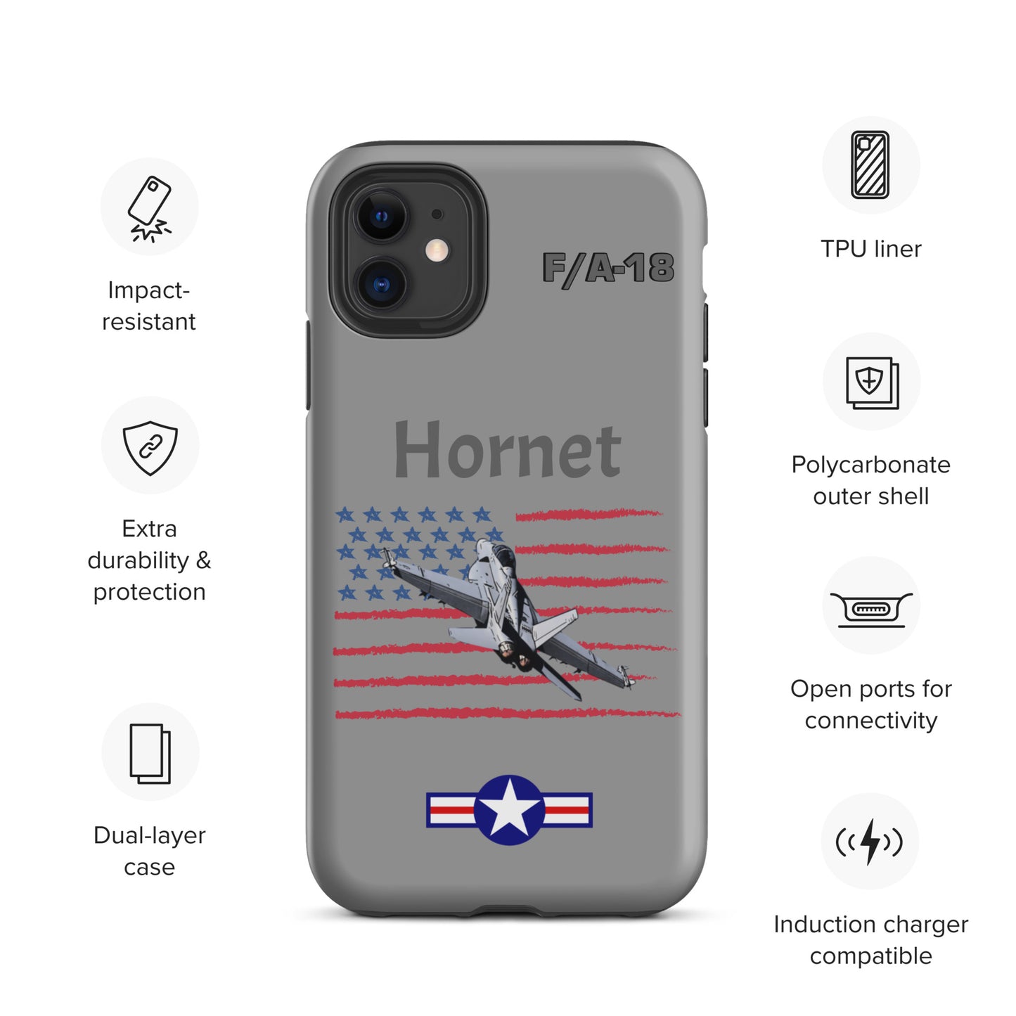 Hornet Patriot iPhone Case (Without Quotes)