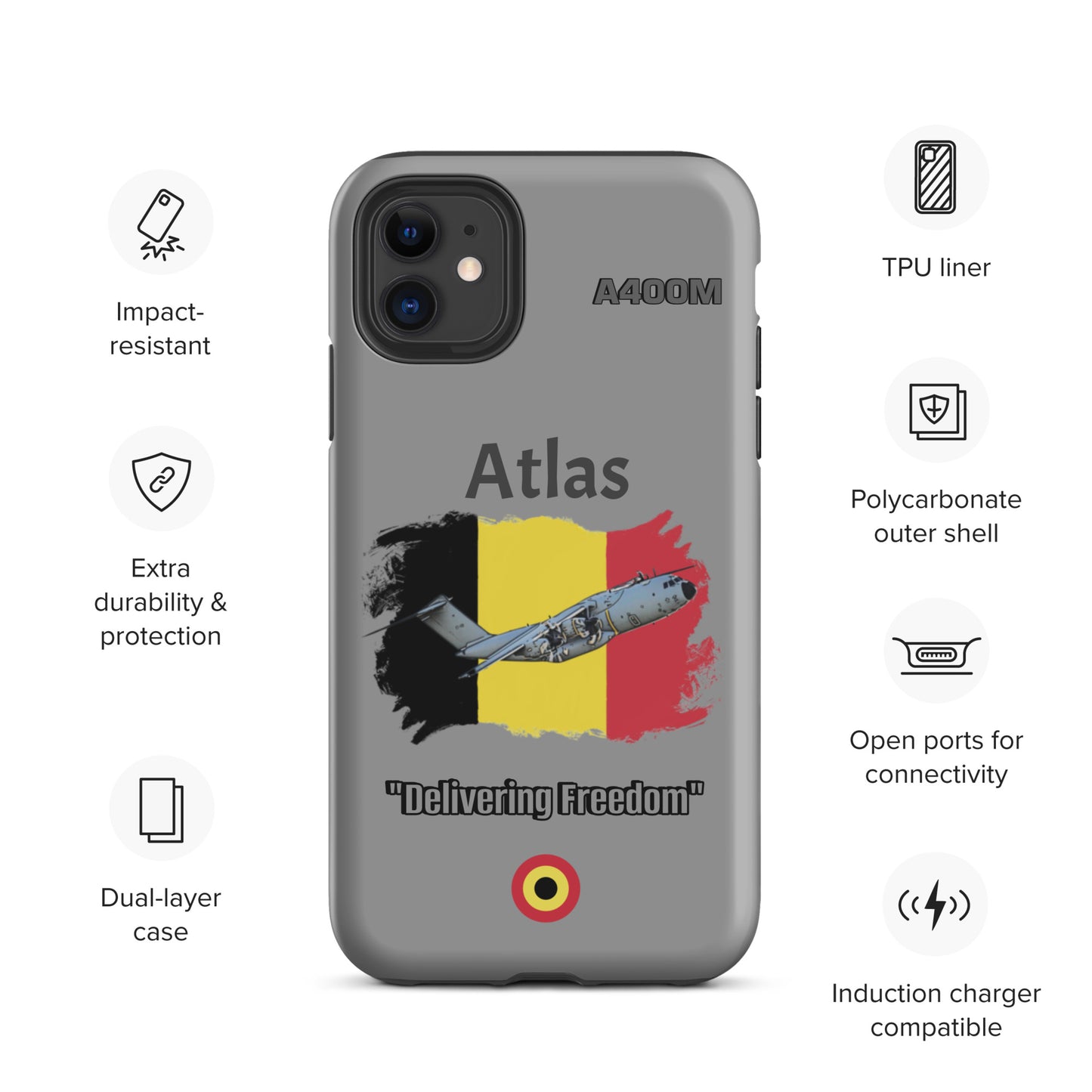 Belgian Atlas Patriot iPhone Case