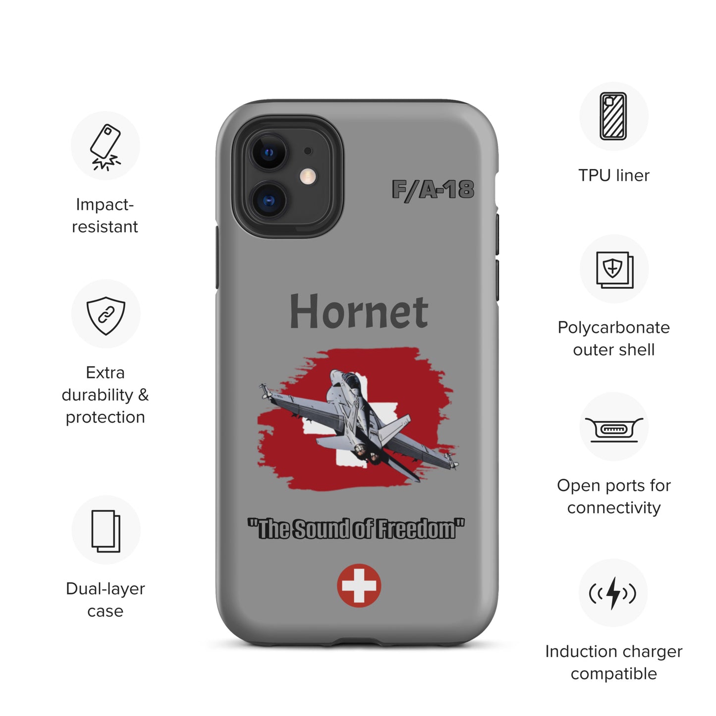 Swiss Hornet Patriot iPhone Case