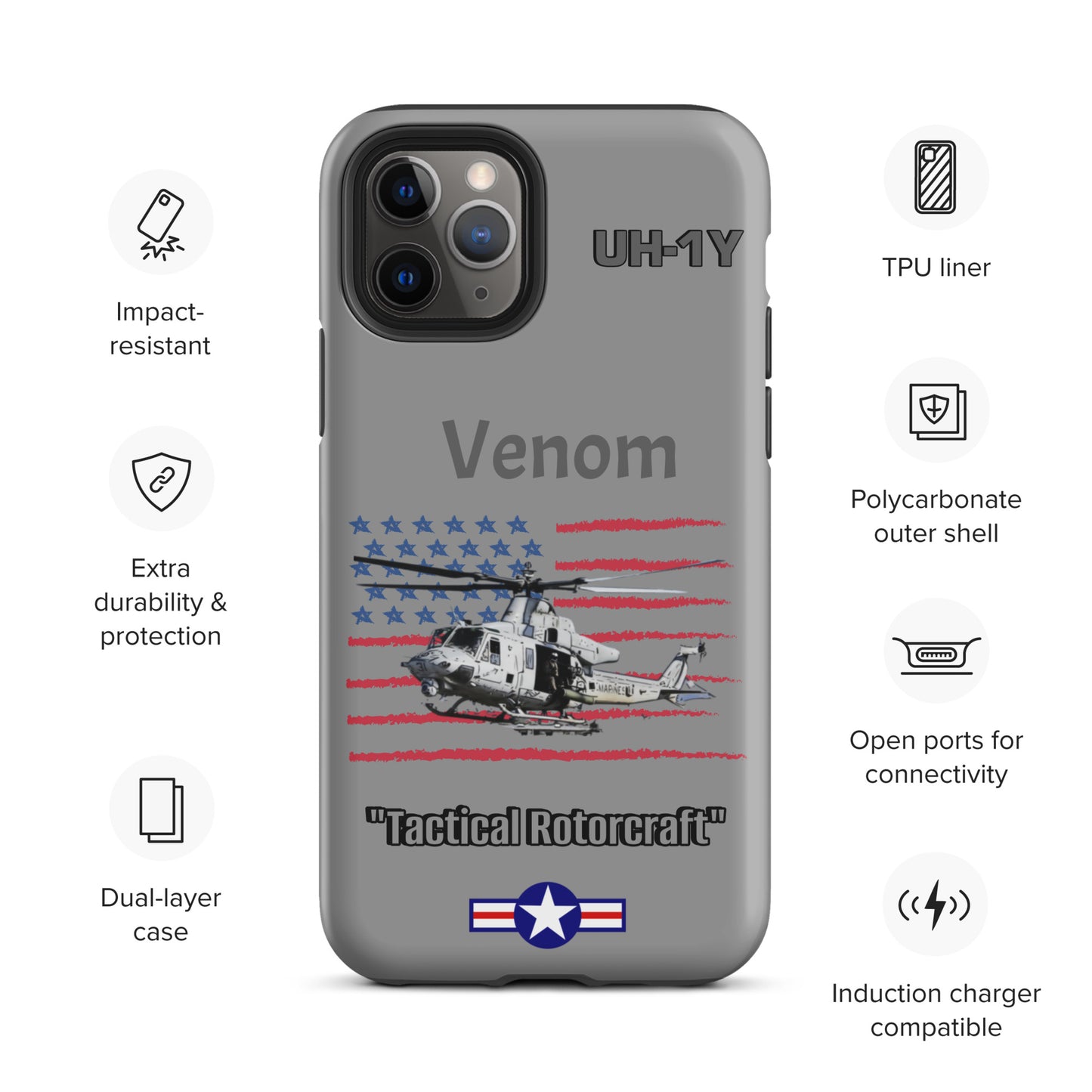 Super Huey Patriot iPhone Case