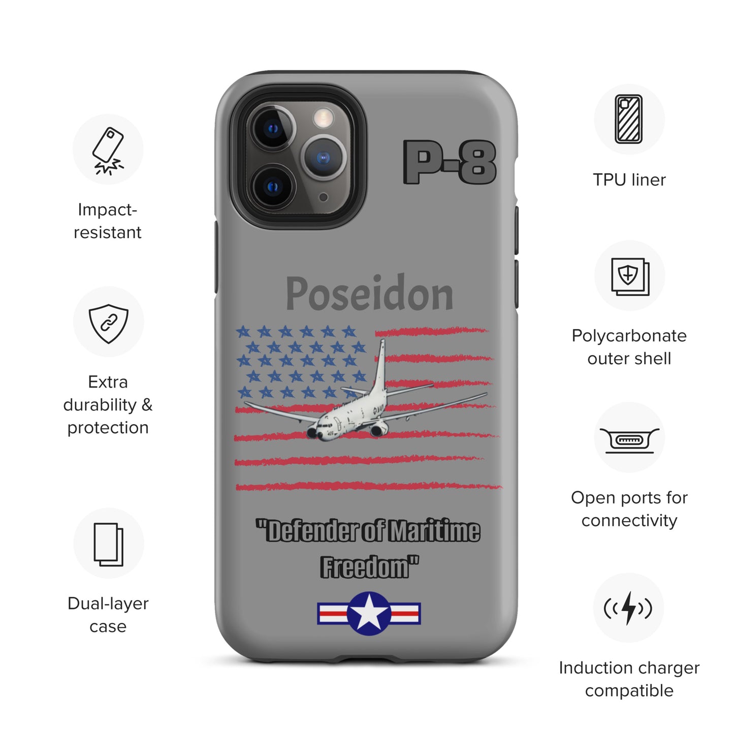 Poseidon Patriot iPhone Case