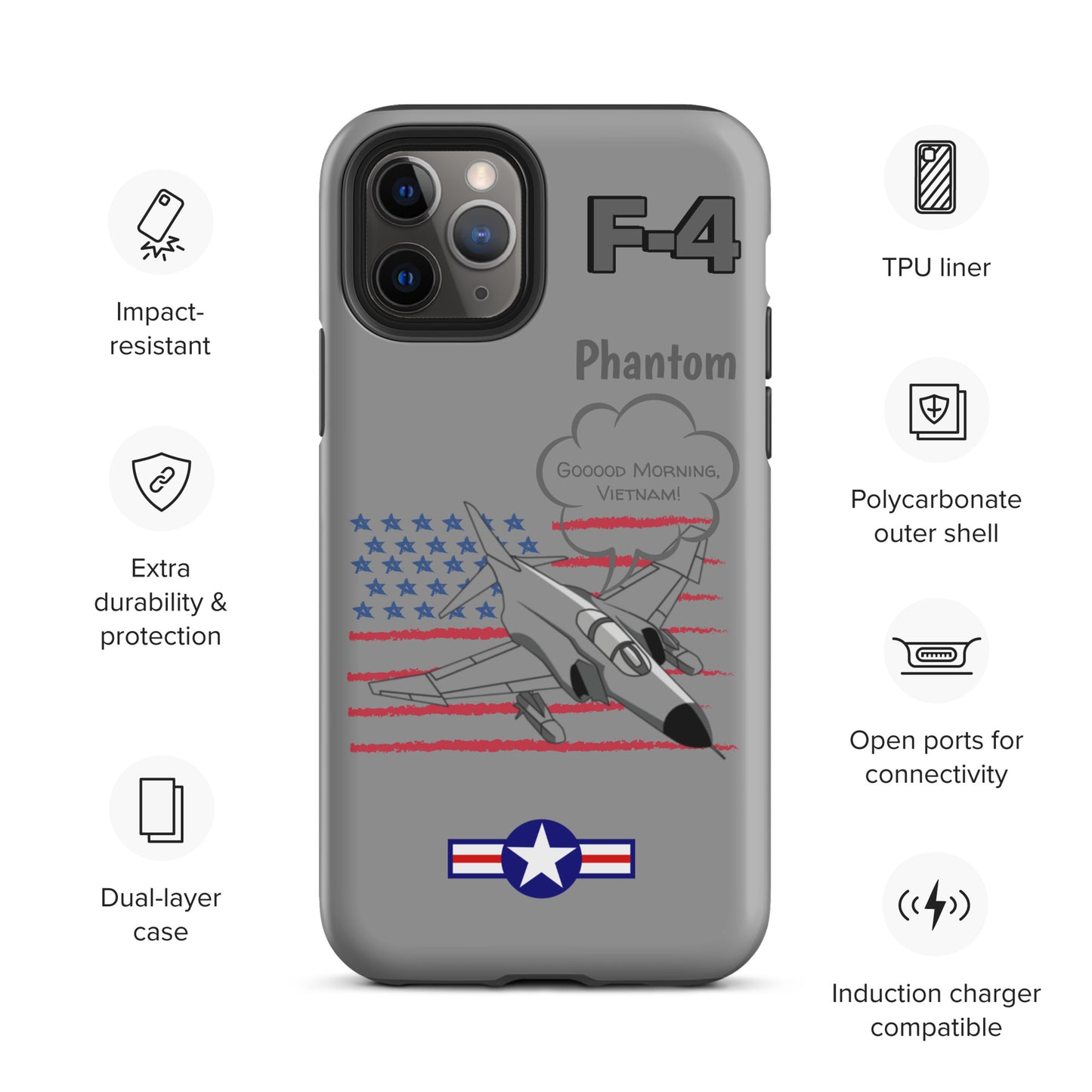Patriot Phantom iPhone Case (Without Quotes)