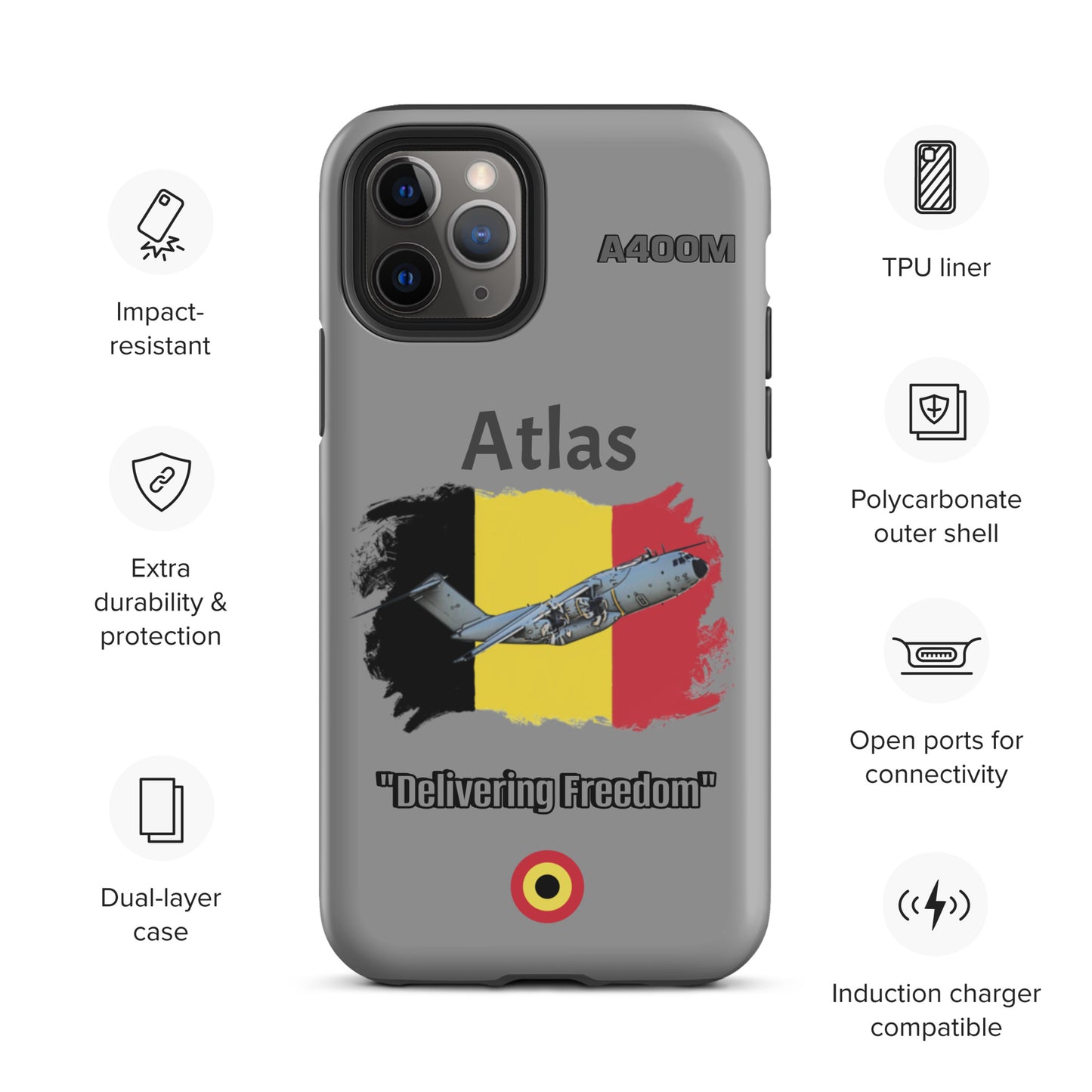 Belgian Atlas Patriot iPhone Case
