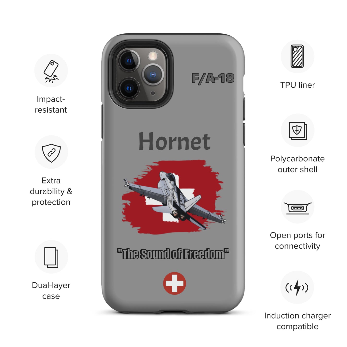 Swiss Hornet Patriot iPhone Case