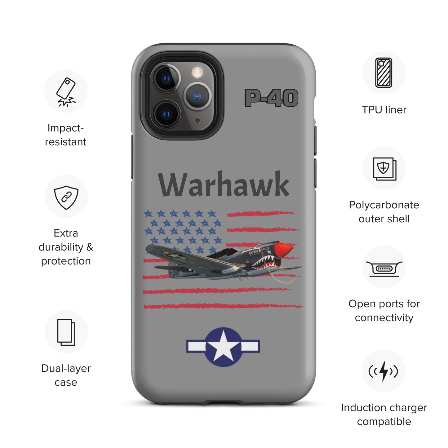 WWII Warhawk Patriot iPhone Case