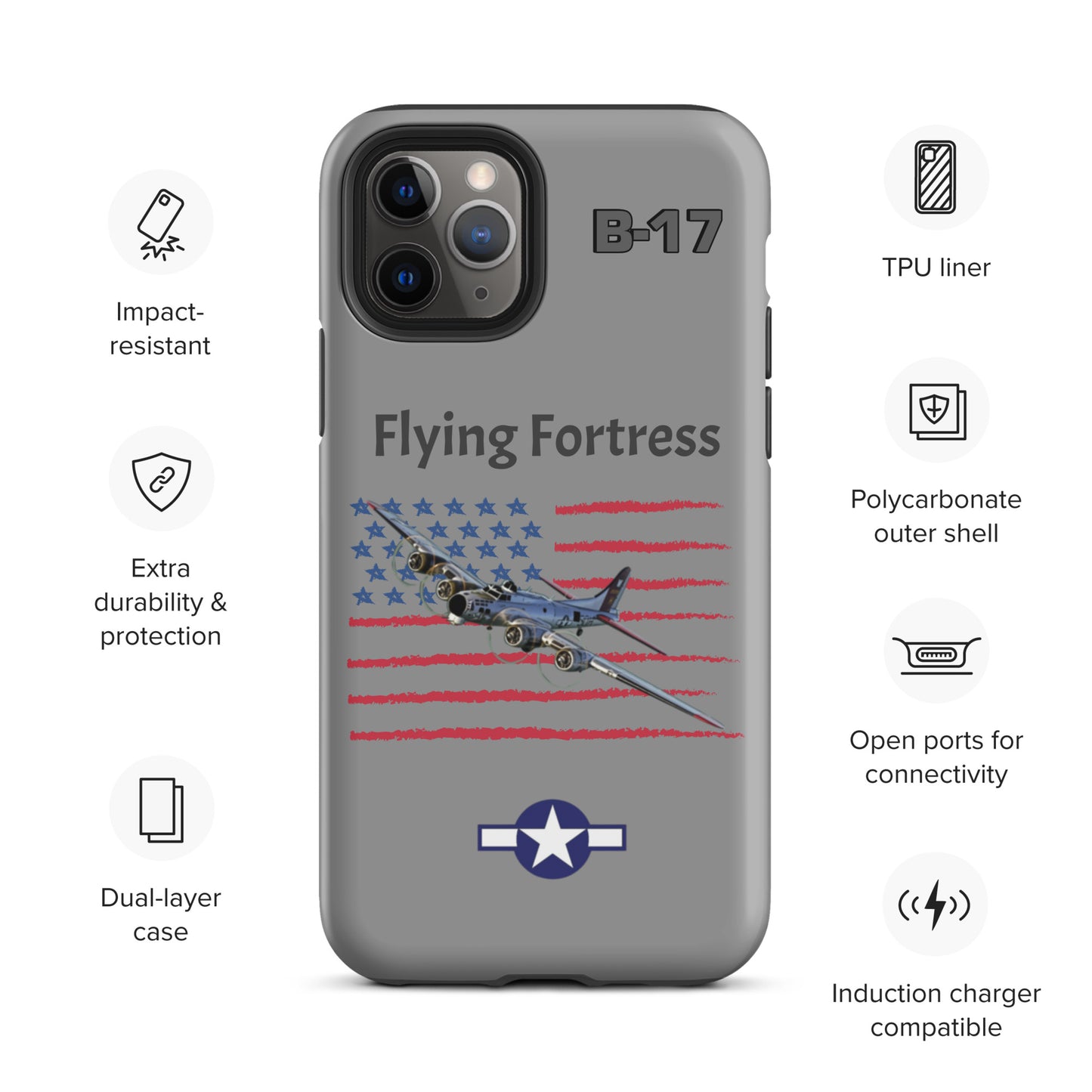 WWII Fortress Patriot iPhone Case