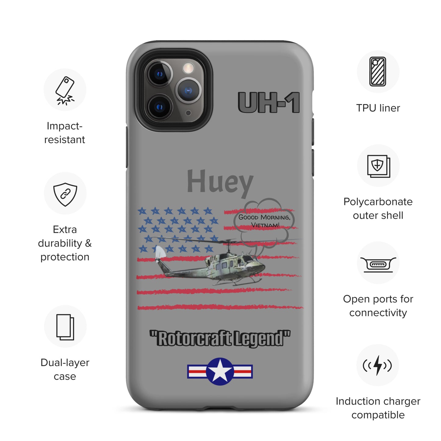 Huey Patriot iPhone Case