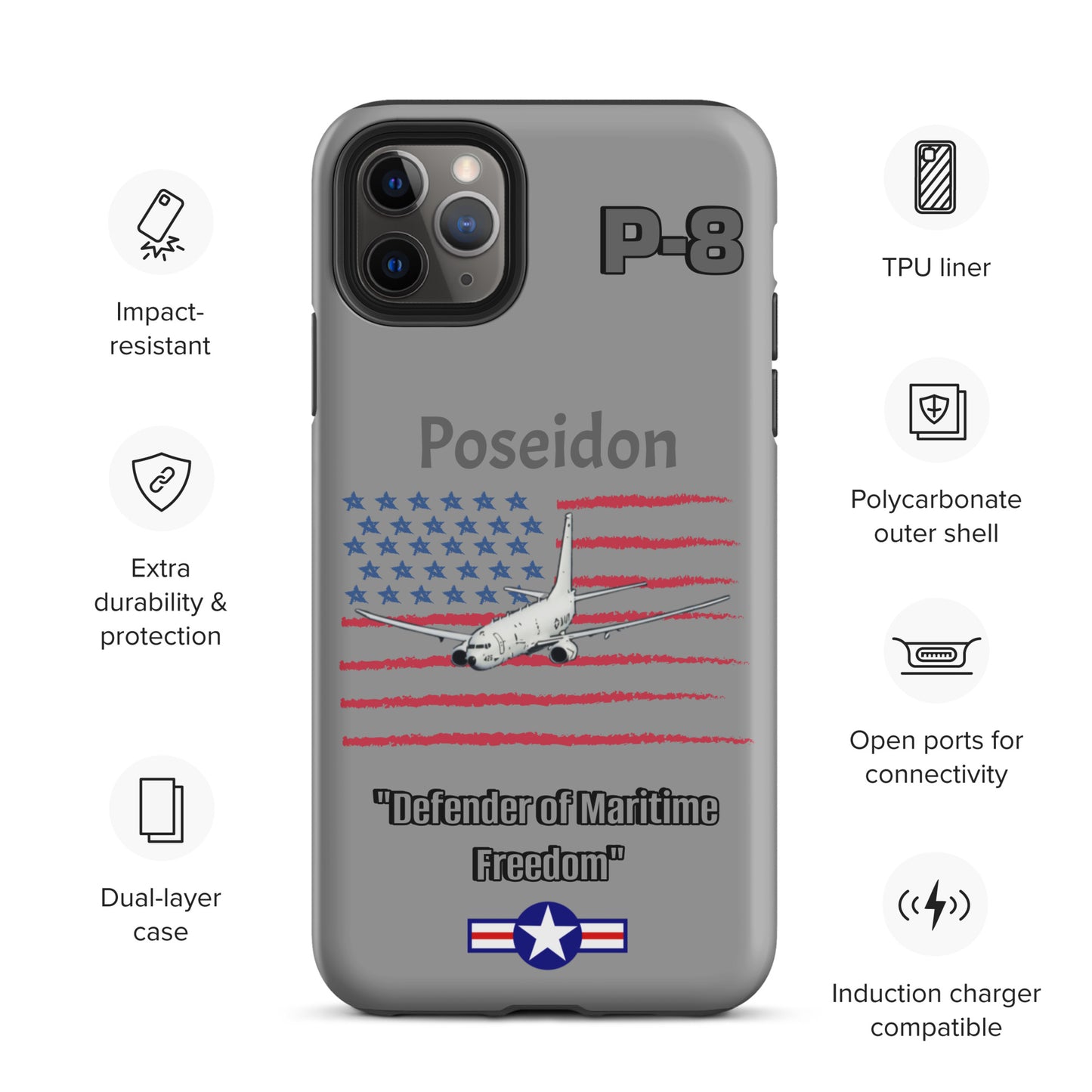 Poseidon Patriot iPhone Case