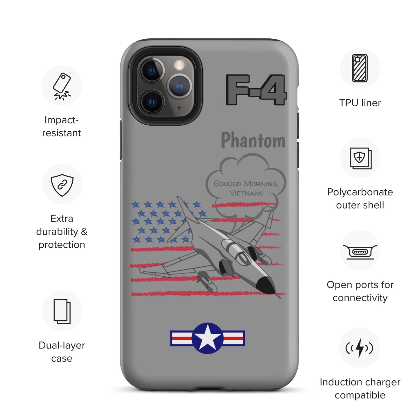 Patriot Phantom iPhone Case (Without Quotes)