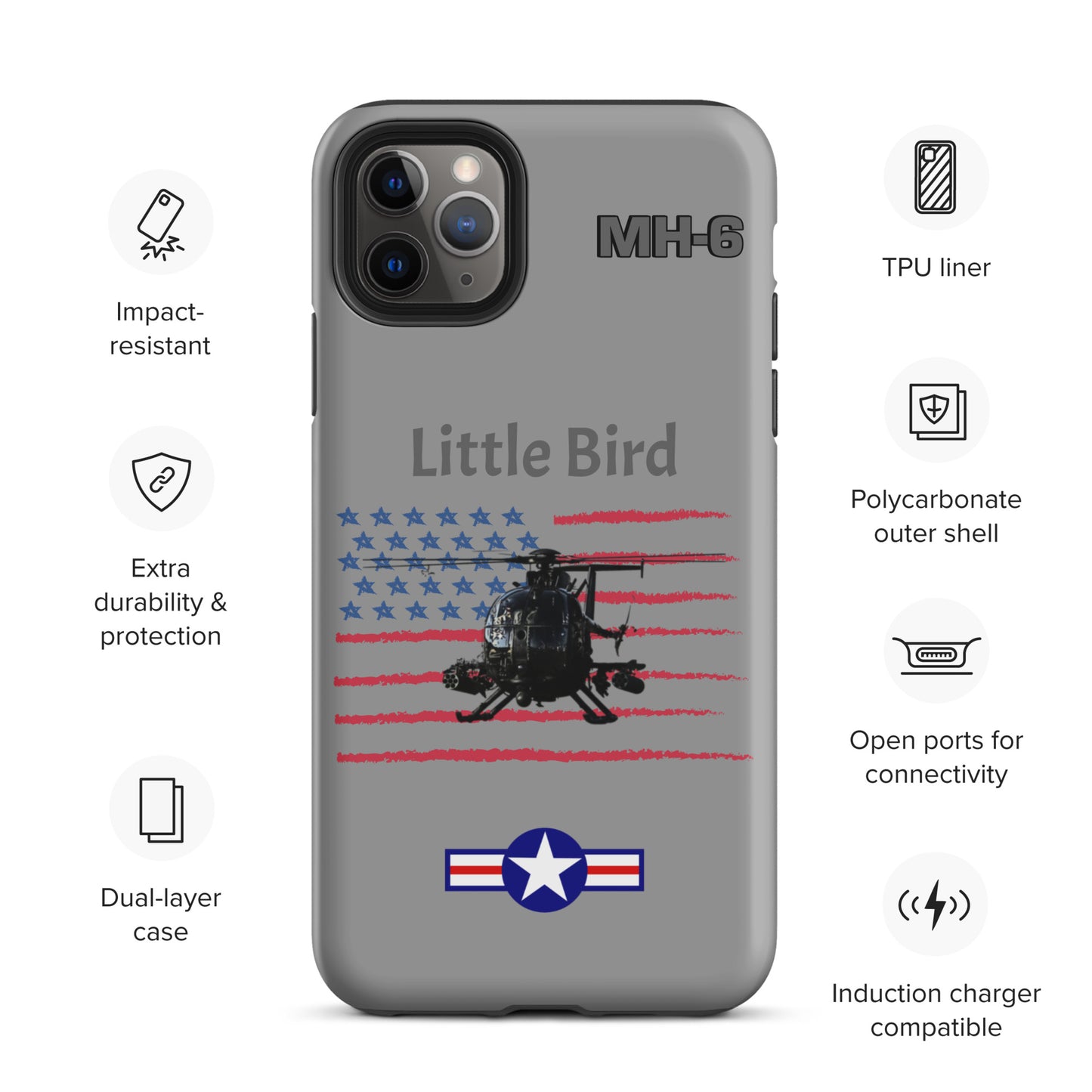 Little Bird Patriot iPhone Case (Without Quotes)