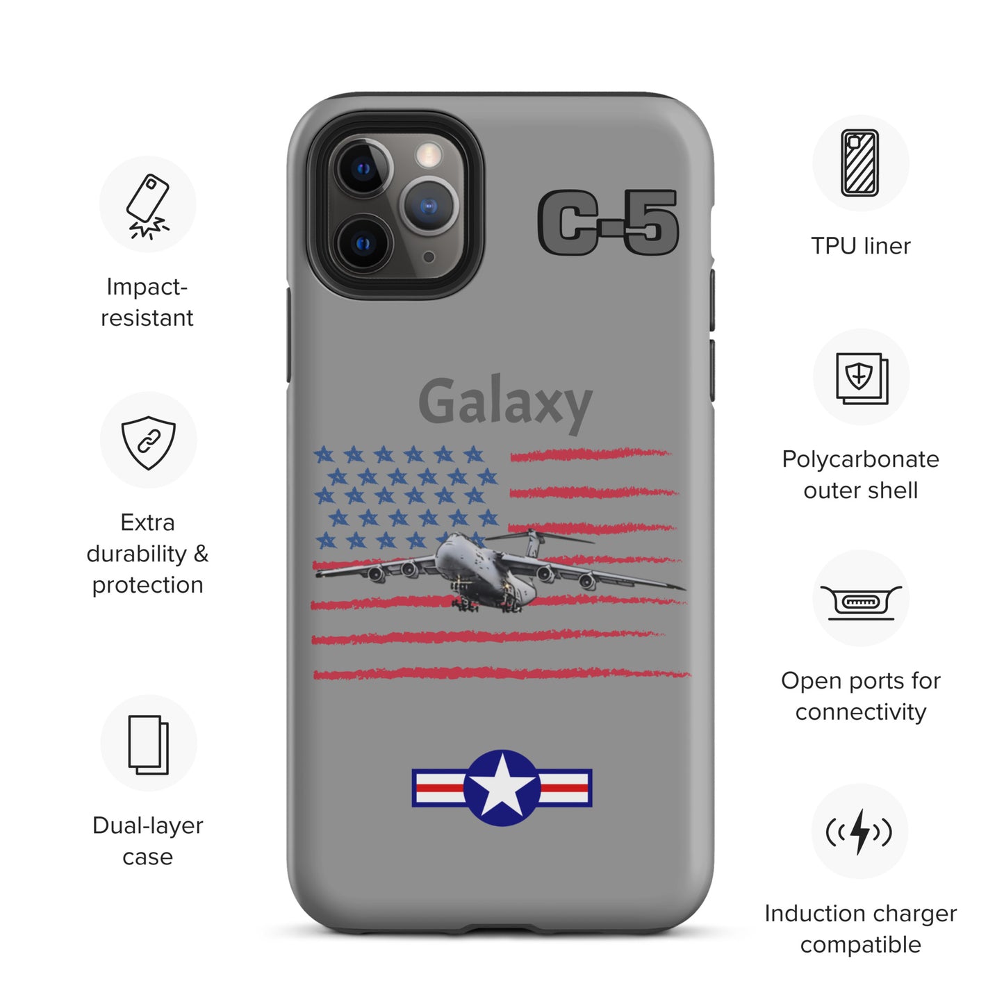 Galaxy Patriot iPhone Case (Without Quotes)