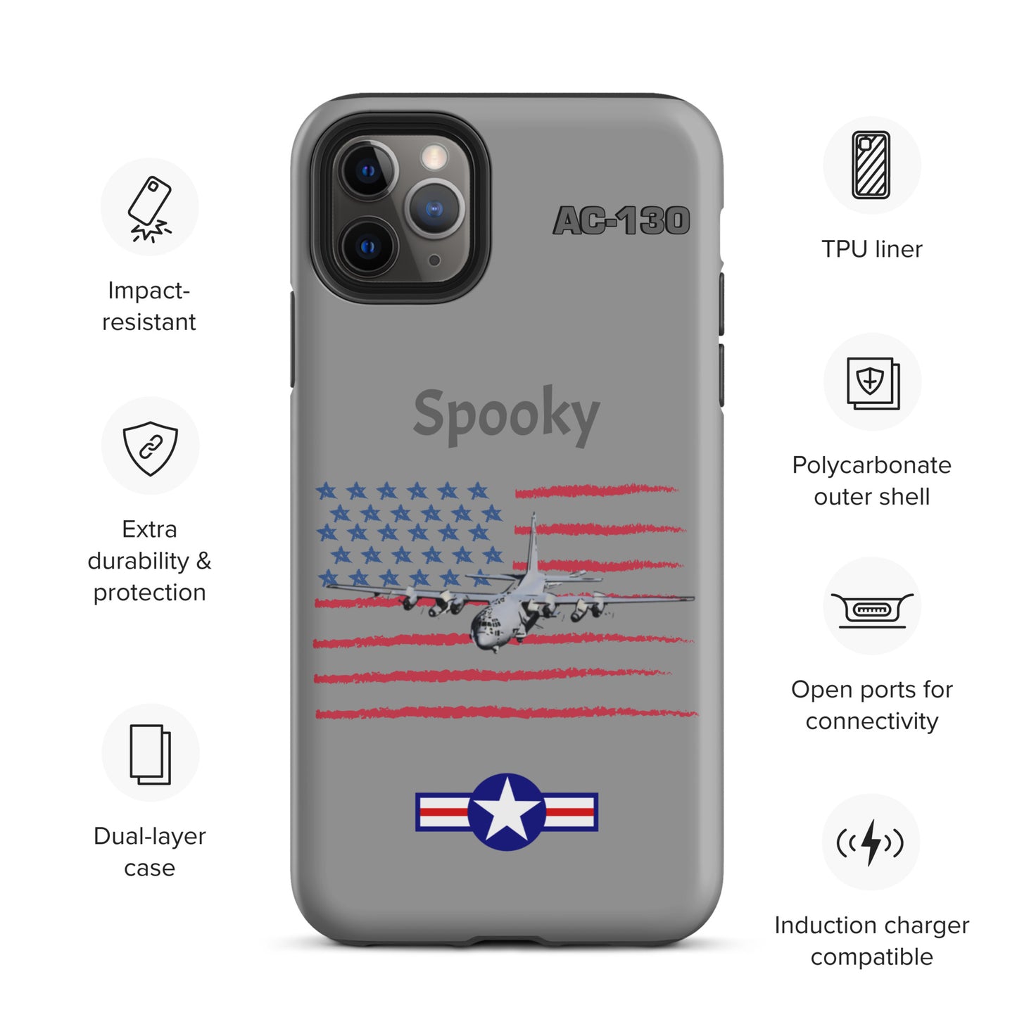 Spooky Patriot iPhone Case (Without Quotes)