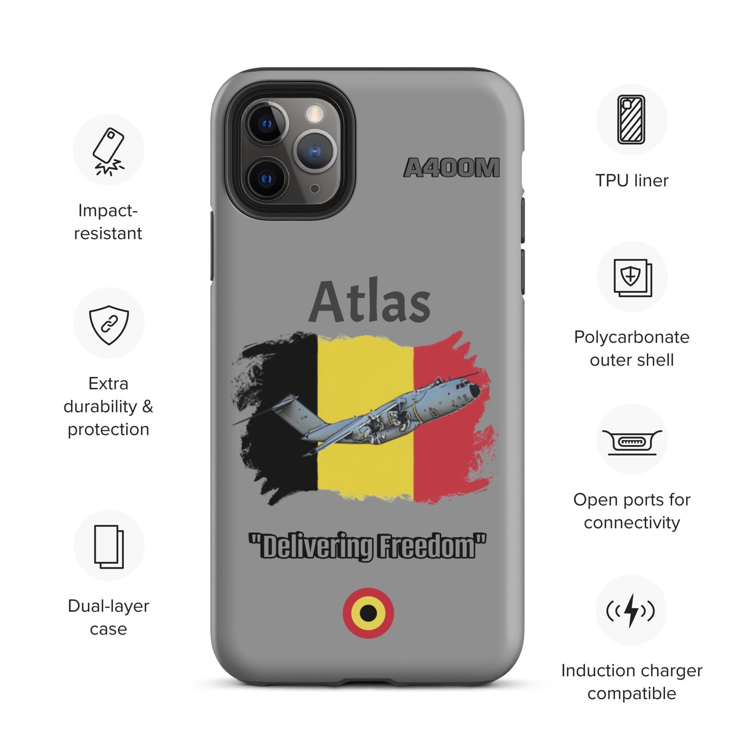 Belgian Atlas Patriot iPhone Case