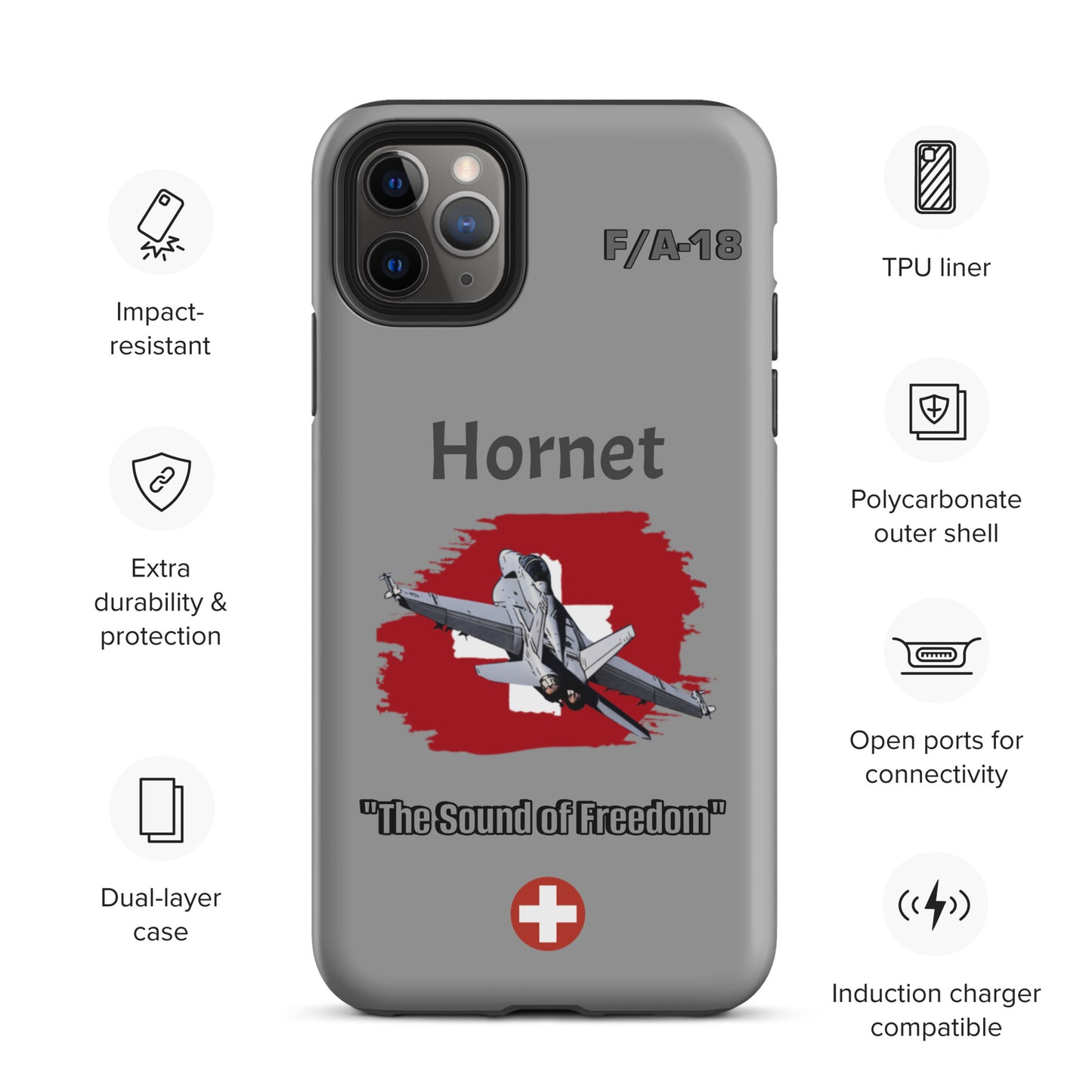 Swiss Hornet Patriot iPhone Case