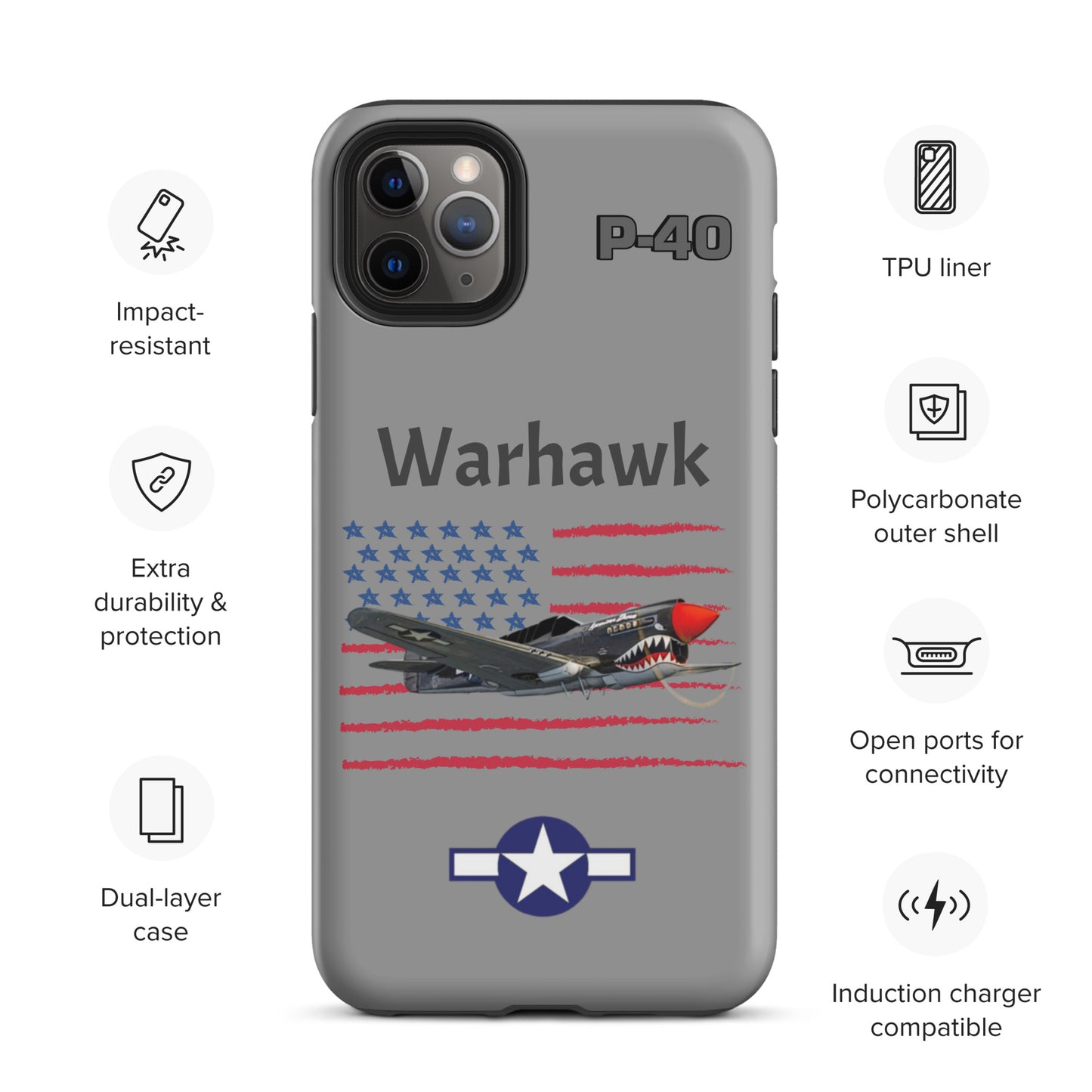 WWII Warhawk Patriot iPhone Case
