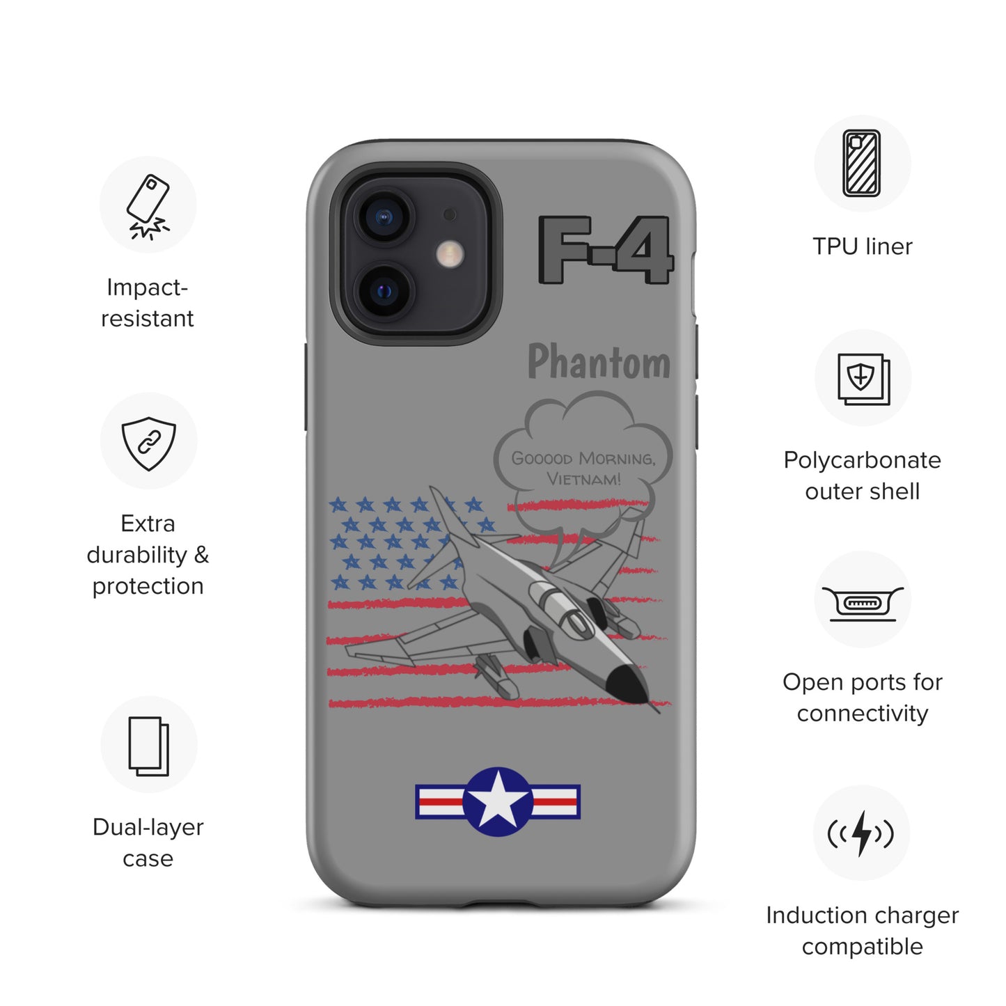 Patriot Phantom iPhone Case (Without Quotes)