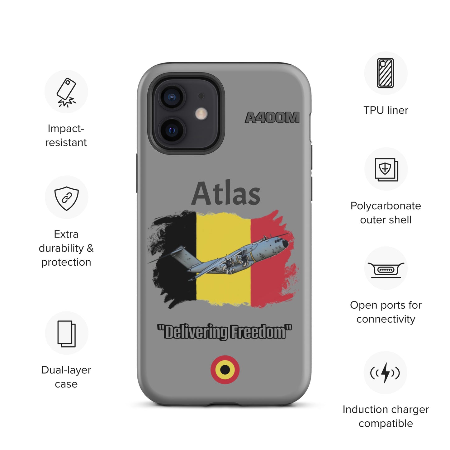 Belgian Atlas Patriot iPhone Case