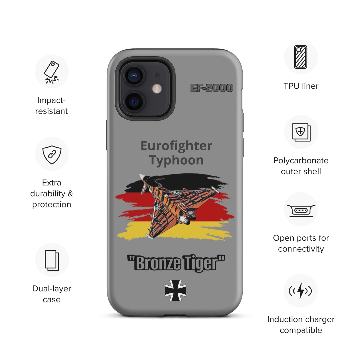 Bronze Tiger Typhoon Patriot iPhone Case