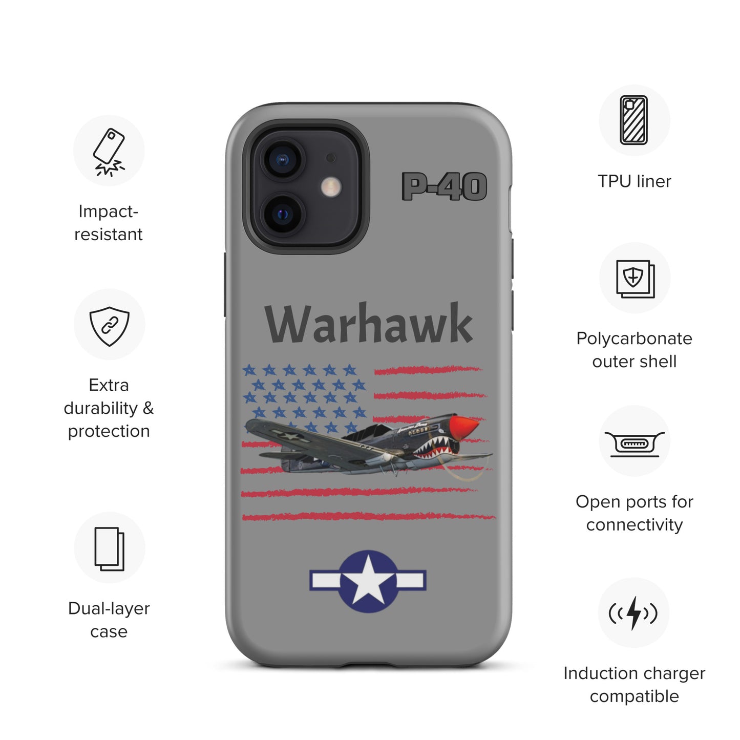 WWII Warhawk Patriot iPhone Case