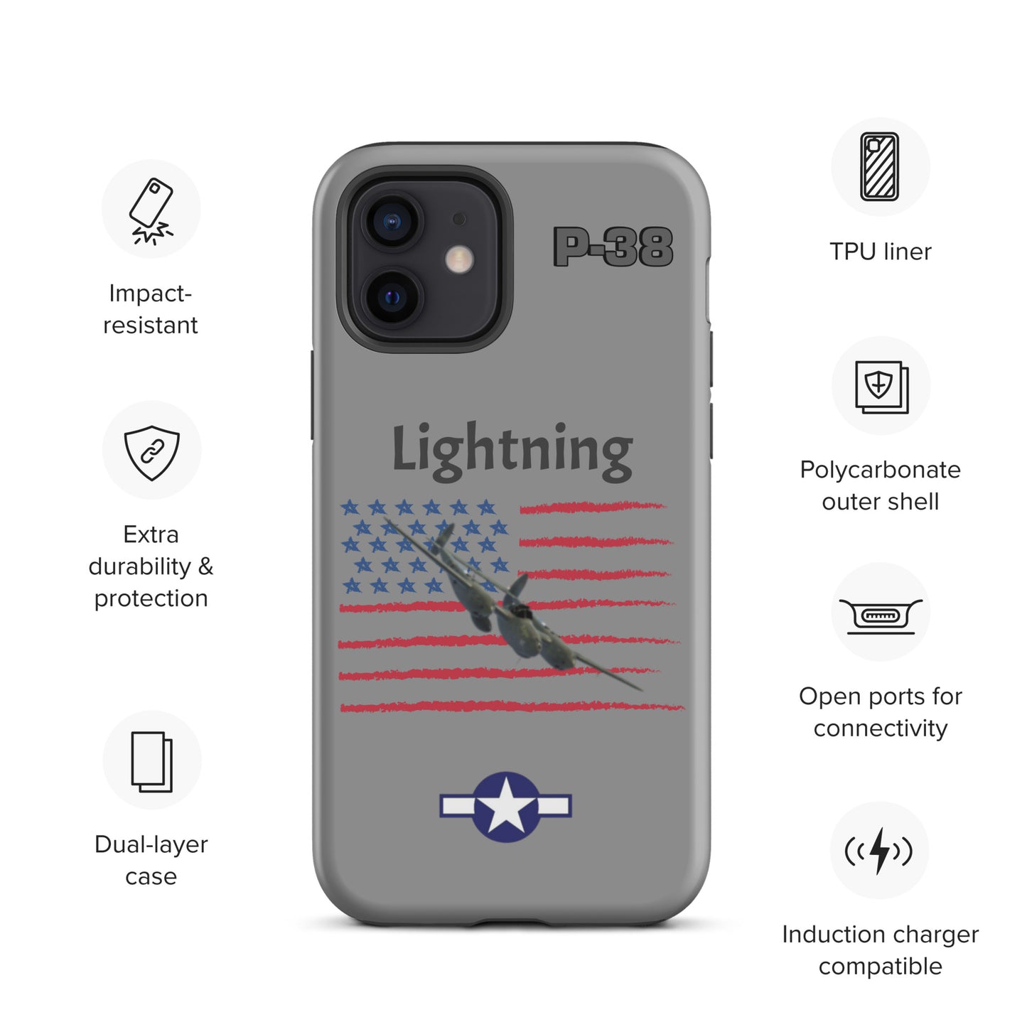 WWII Lightning Patriot iPhone Case