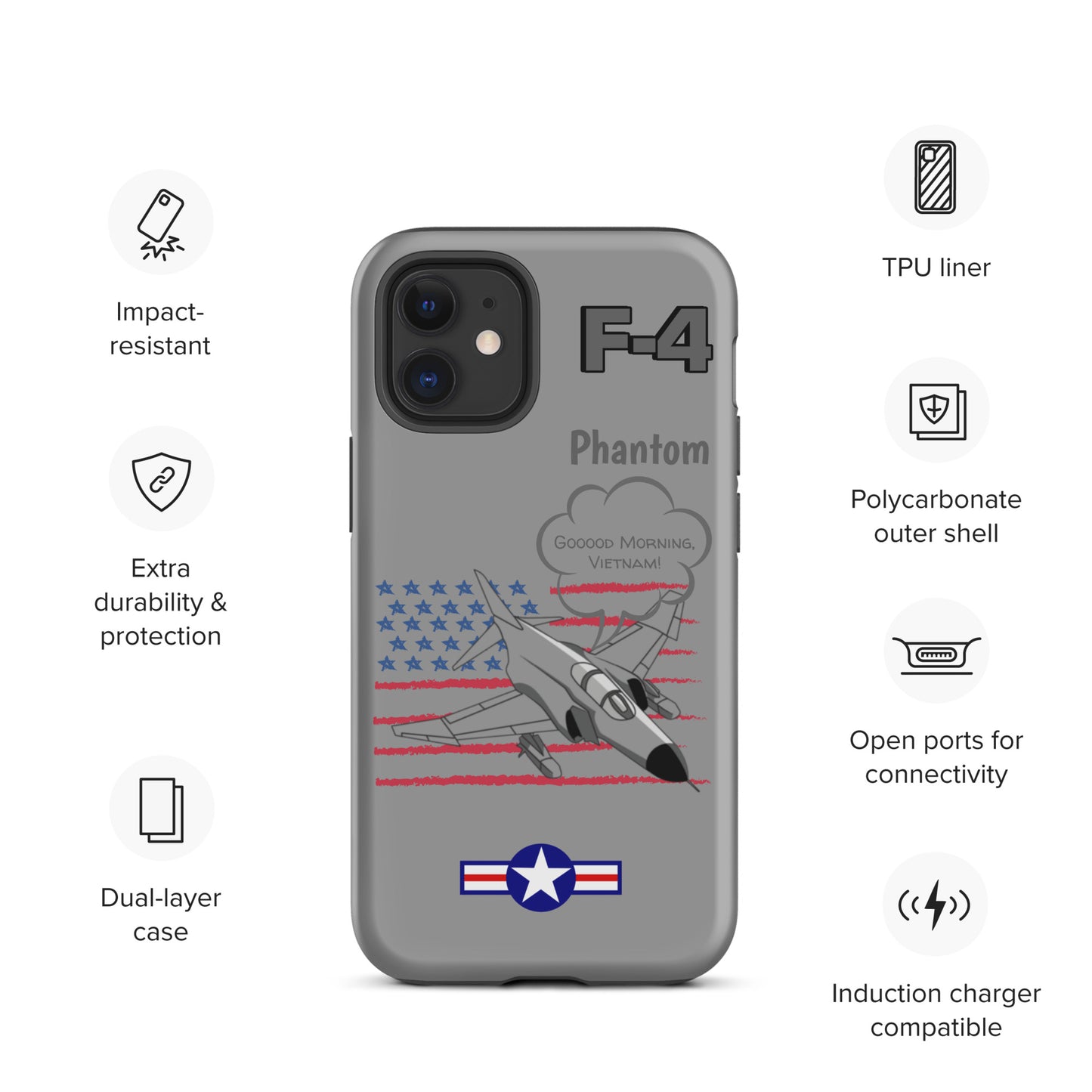 Patriot Phantom iPhone Case (Without Quotes)