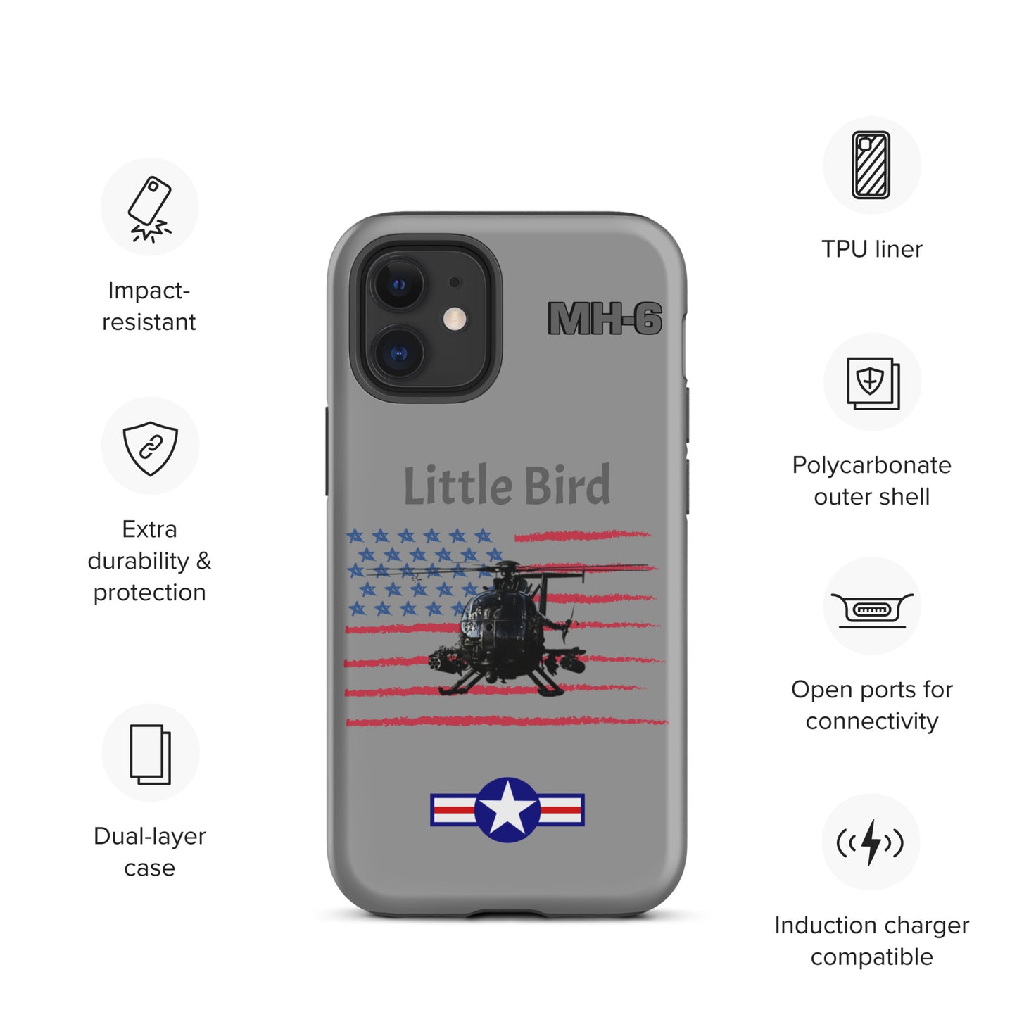 Little Bird Patriot iPhone Case (Without Quotes)