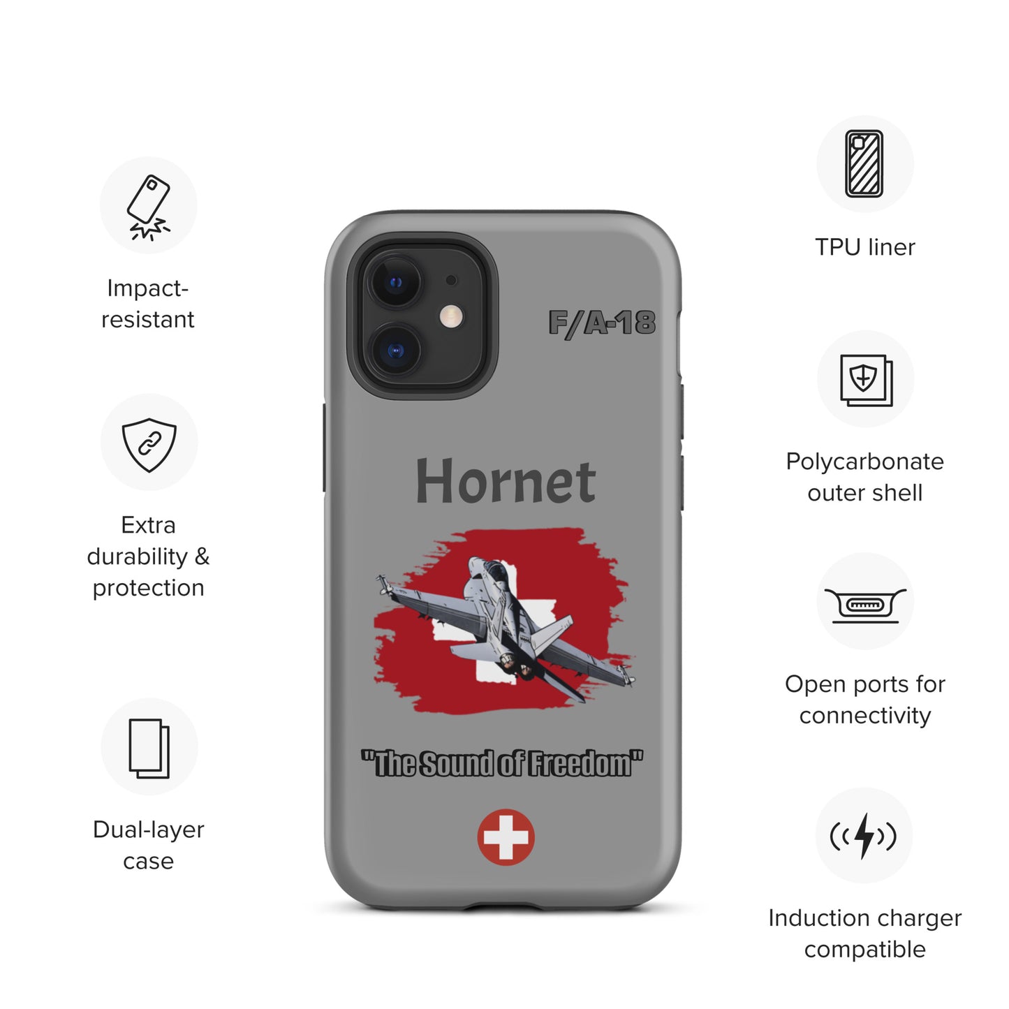 Swiss Hornet Patriot iPhone Case