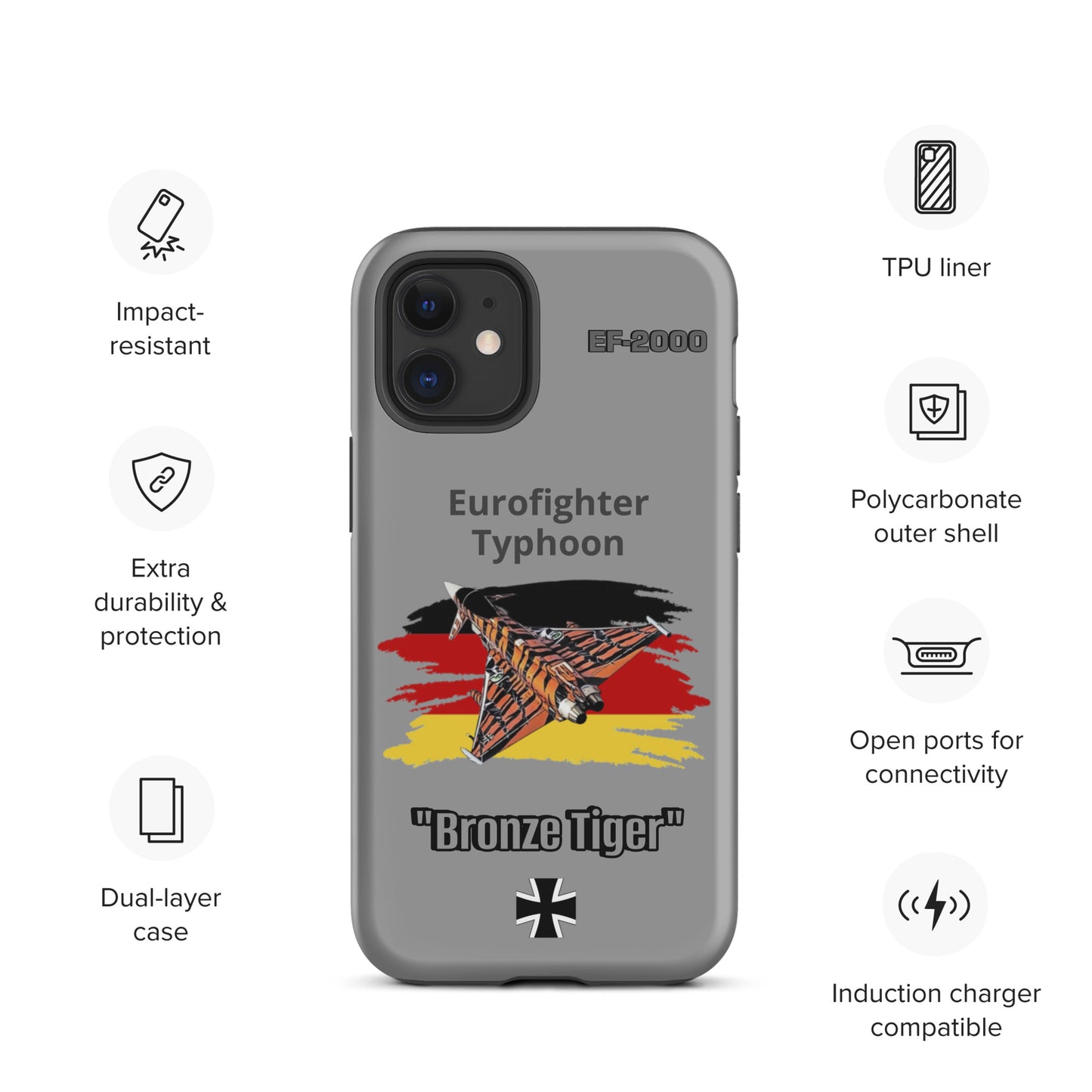 Bronze Tiger Typhoon Patriot iPhone Case