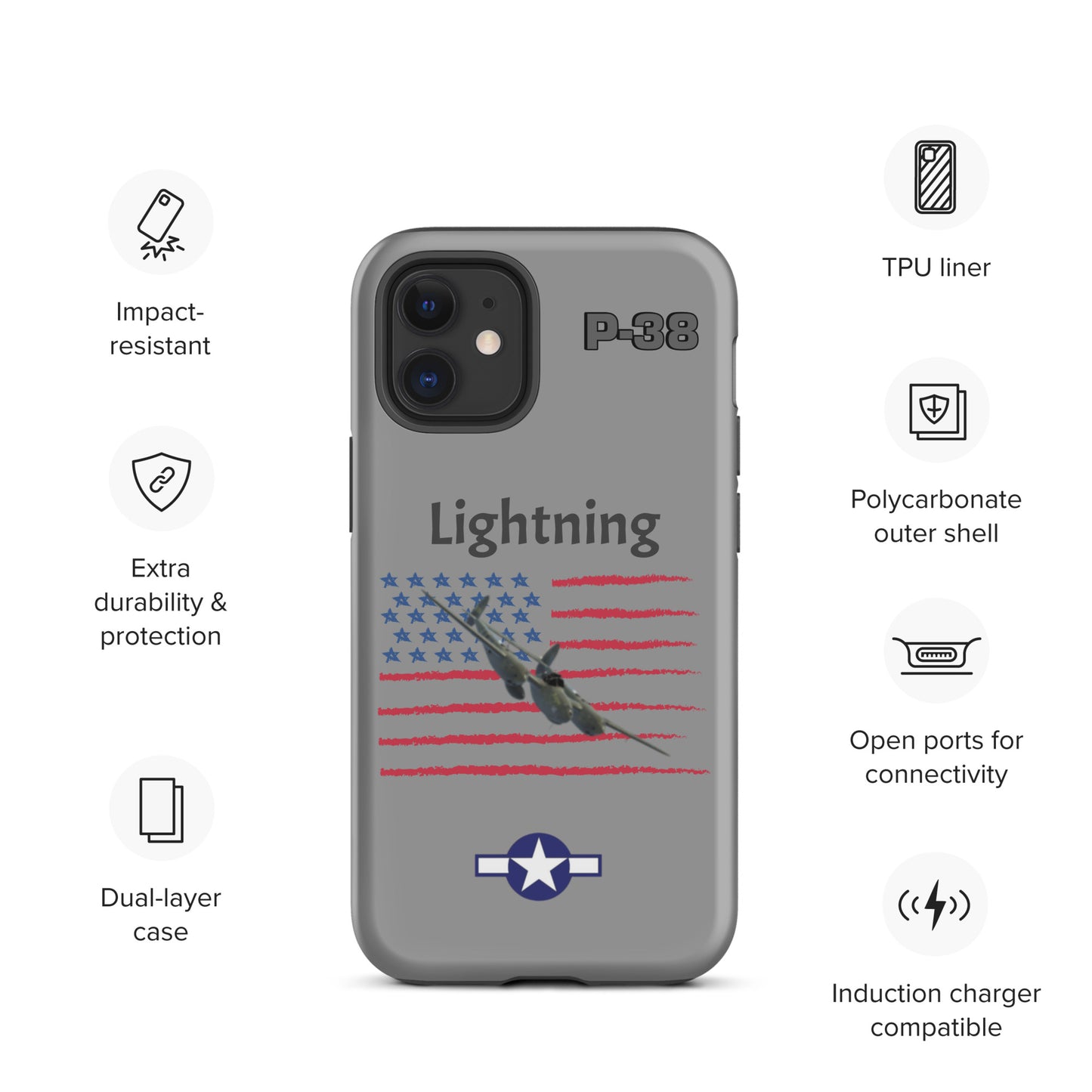 WWII Lightning Patriot iPhone Case