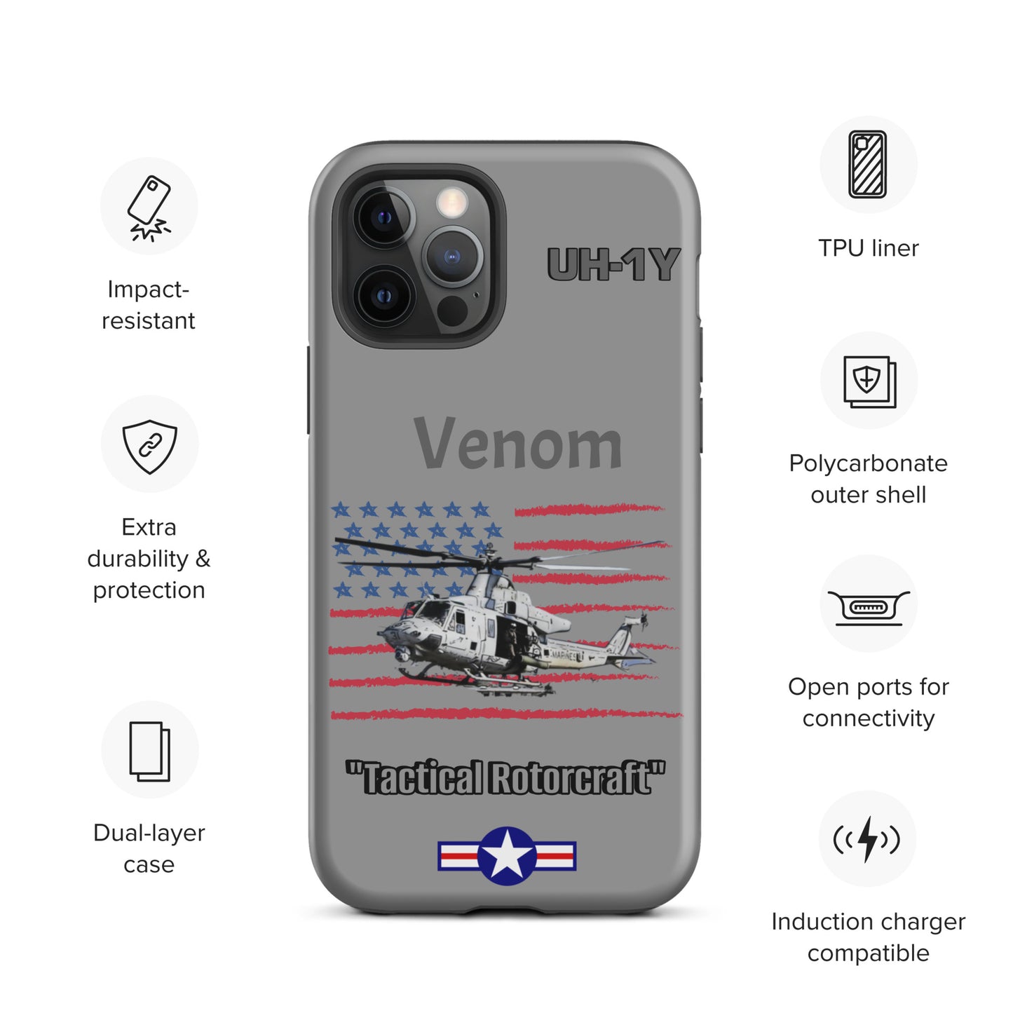 Super Huey Patriot iPhone Case